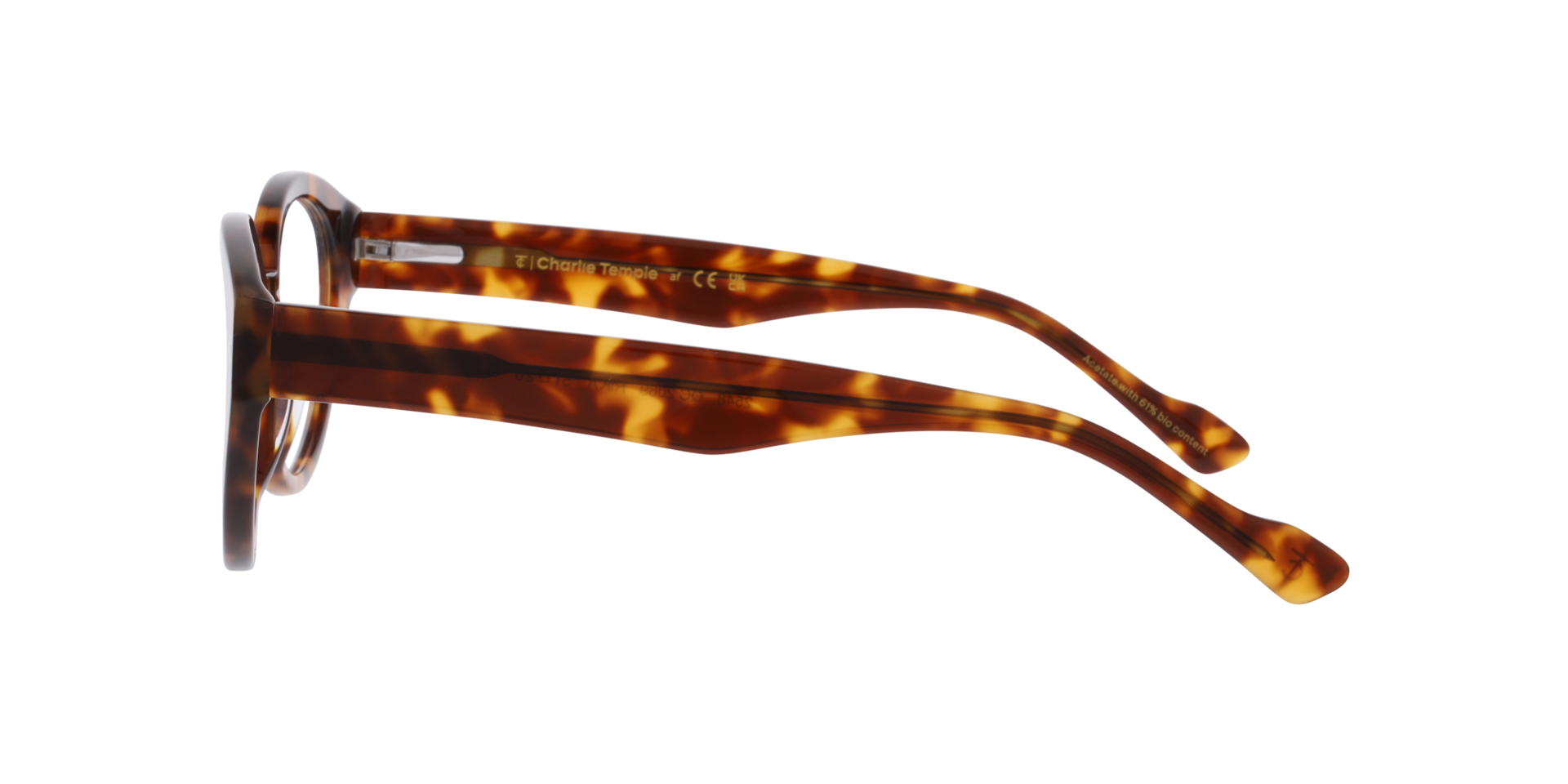 Rika Havana AcetatEyeglass Frames von B24, Seitenansicht
