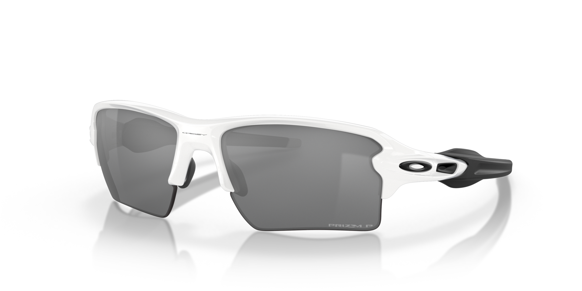 Flak® 2.0 XL Weiß glänzend KunststoffSunglass Frames von B24, Dreiviertelansicht
