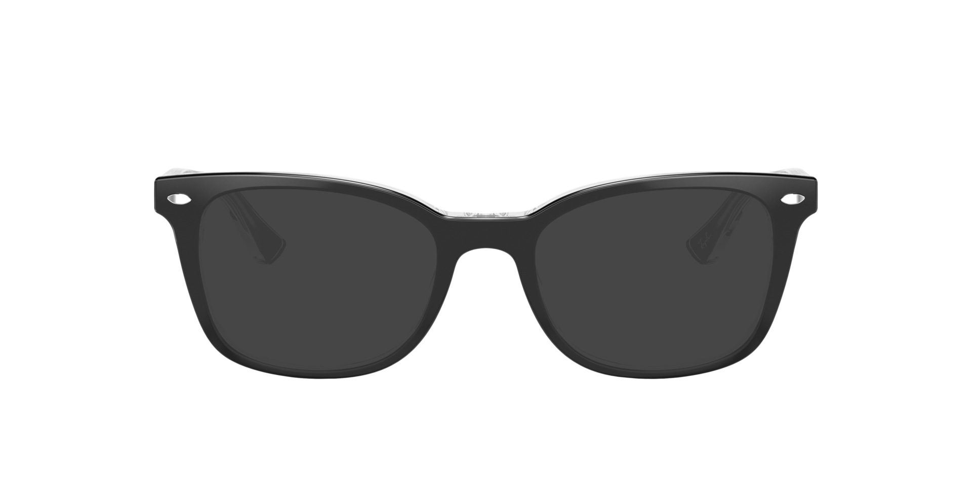 RB5285 Schwarz auf Transparent AcetatEyeglass Frames von B24, mit getönten Gläsern