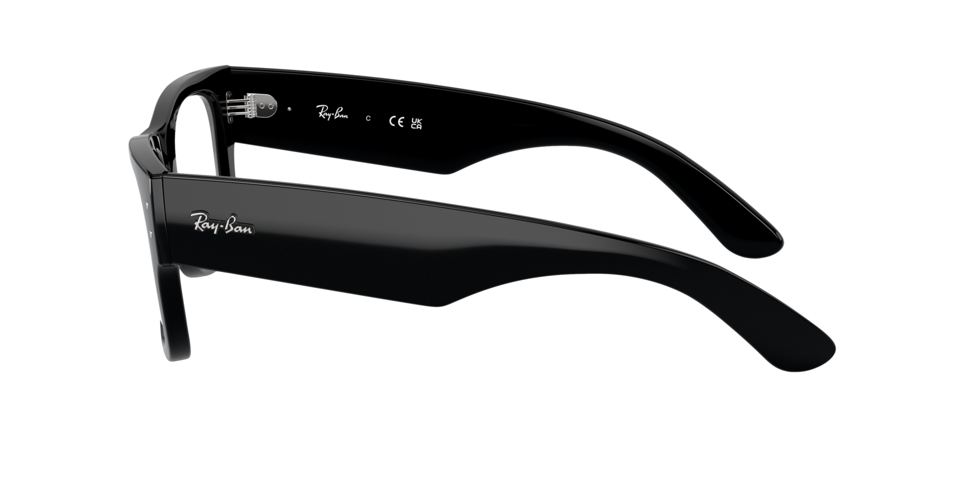 RB0840V Schwarz KunststoffEyeglass Frames von B24, Seitenansicht