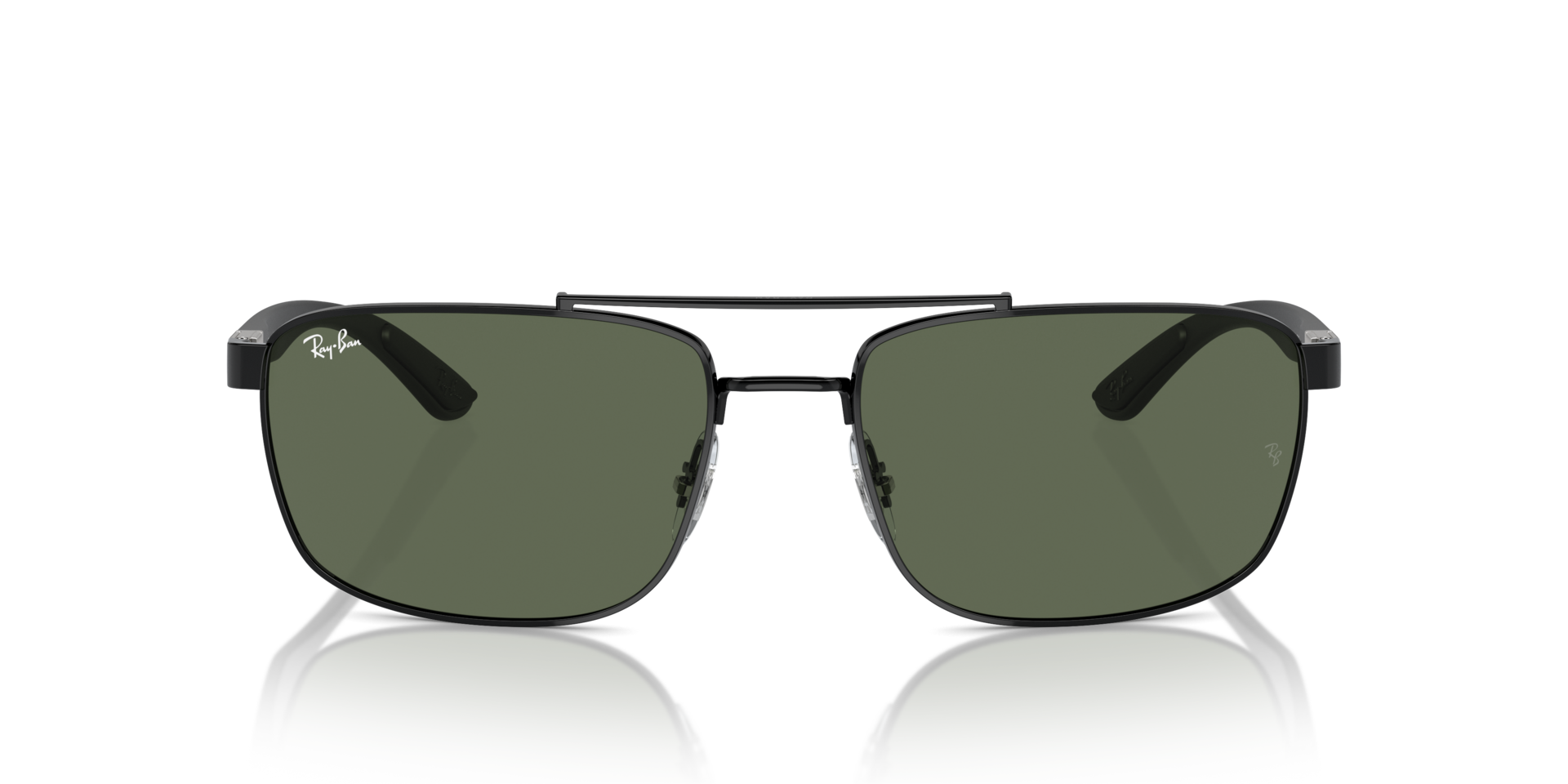 RB3737 Schwarz MetallSunglass Frames von B24, Vorderansicht