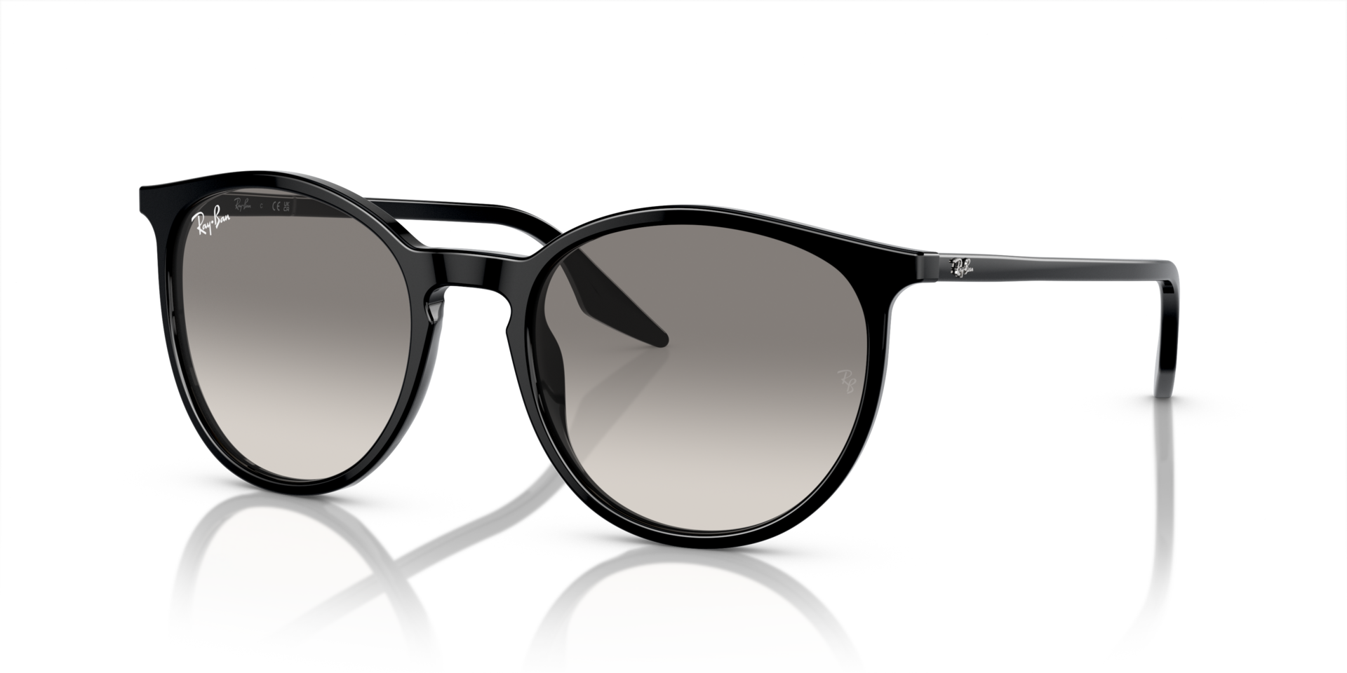 RB2204 Schwarz AcetatSunglass Frames von B24, Dreiviertelansicht