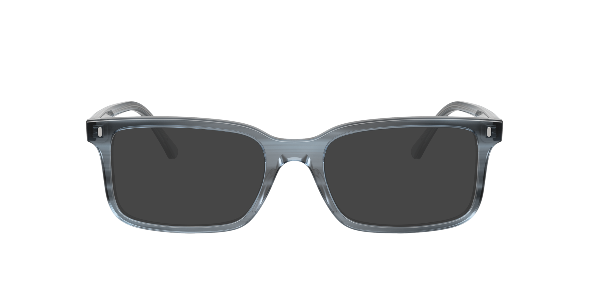 RB5445 Striped Blue AcetaatEyeglass Frames van B24, met getinte lenzen