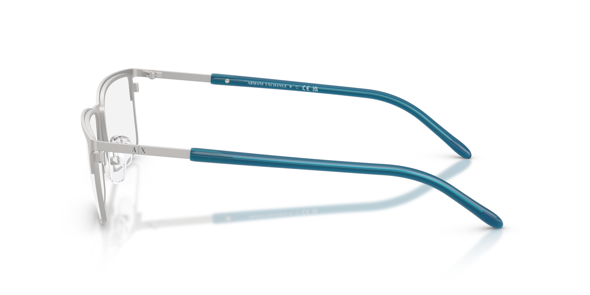 AX1073 Matte Silver MetallEyeglass Frames von B24, Seitenansicht