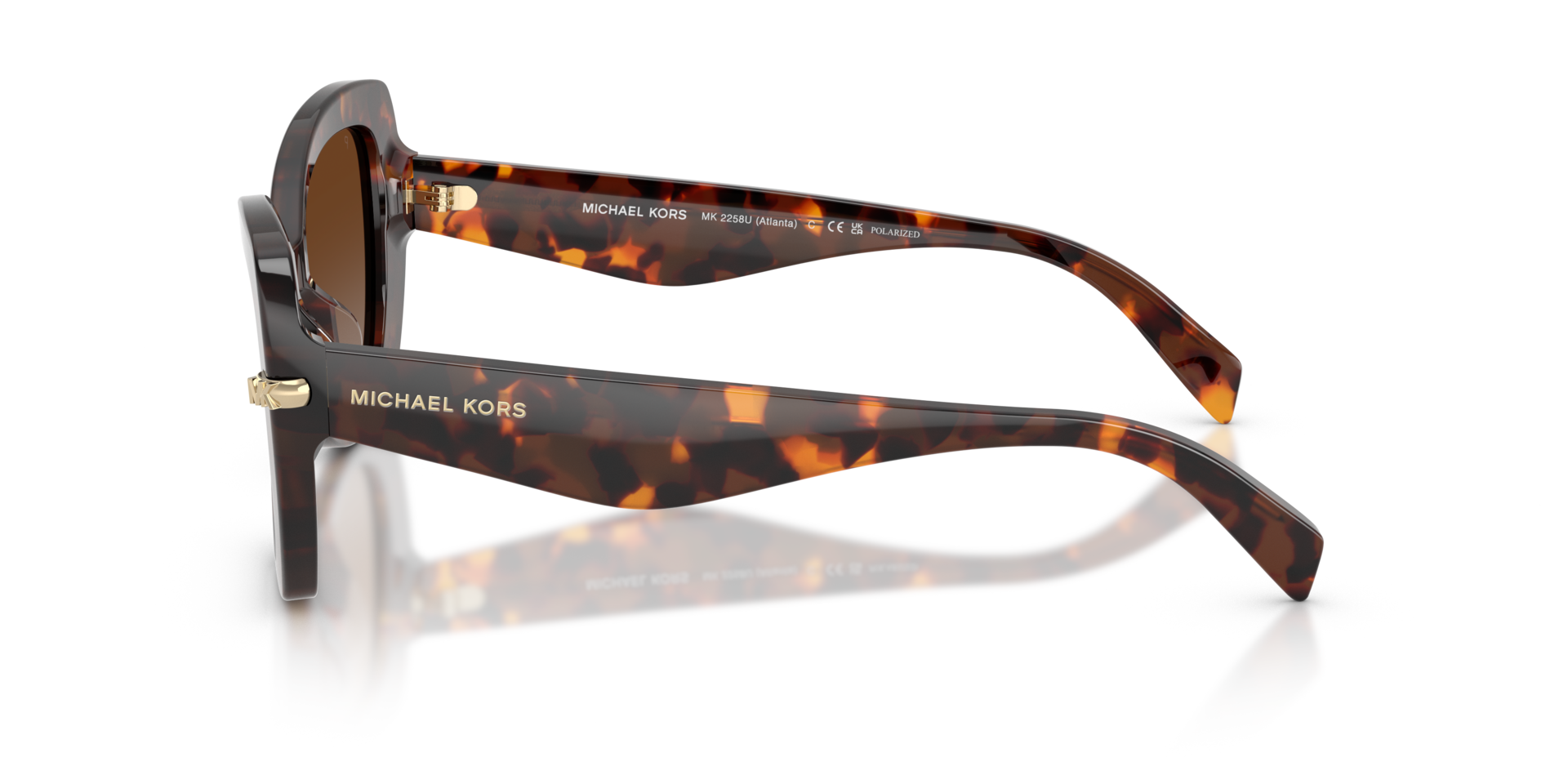 MK2258U Luggage Tortoise AcetaatSunglass Frames van B24, Zijaanzicht