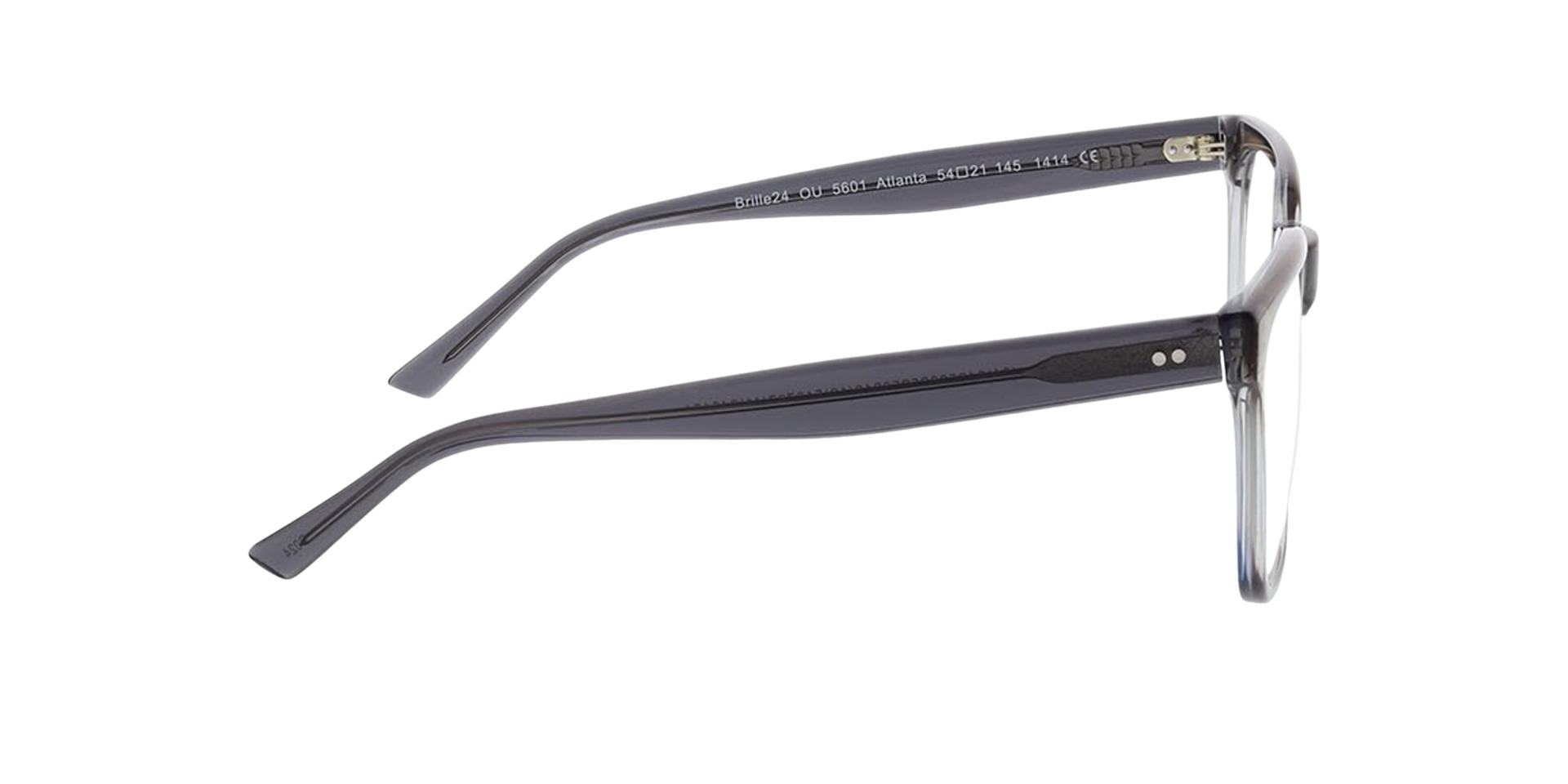Atlanta Verlaufstönung Grau AcetatEyeglass Frames von B24, Seitenansicht
