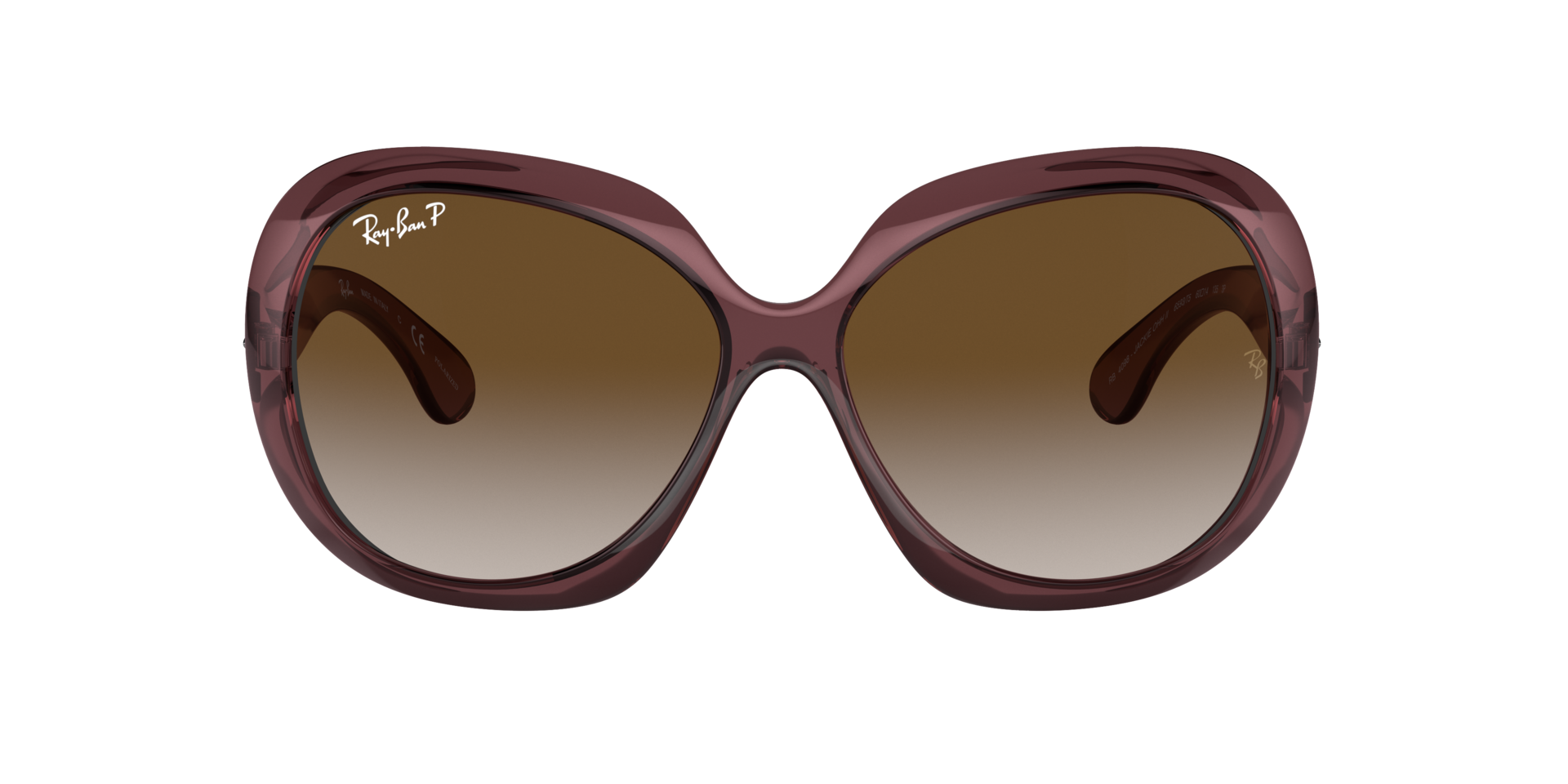 RB4098 Dunkelbraun transparent KunststoffSunglass Frames von B24, mit getönten Gläsern