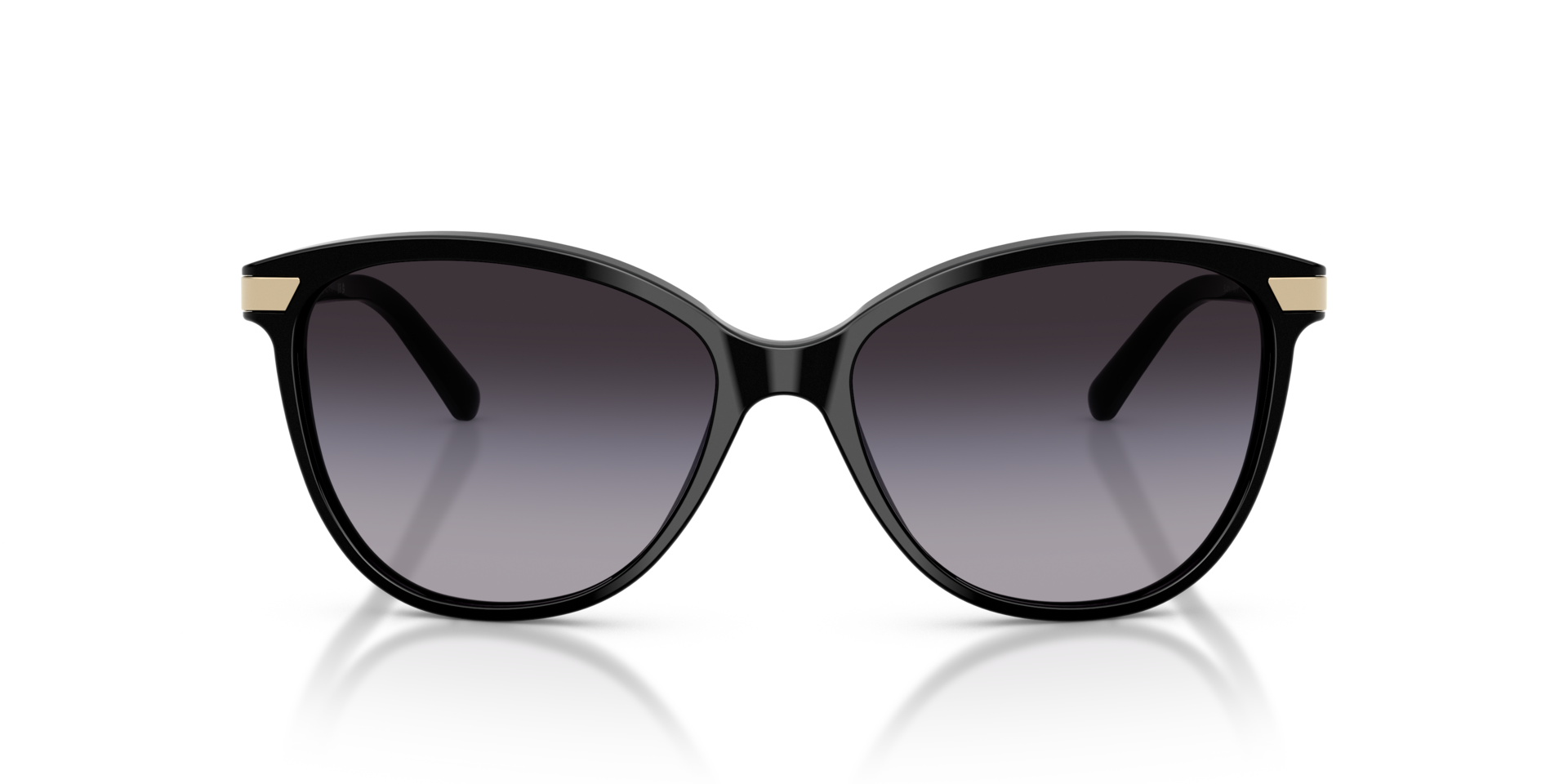 BE4216 Zwart AcetaatSunglass Frames van B24, Vooraanzicht