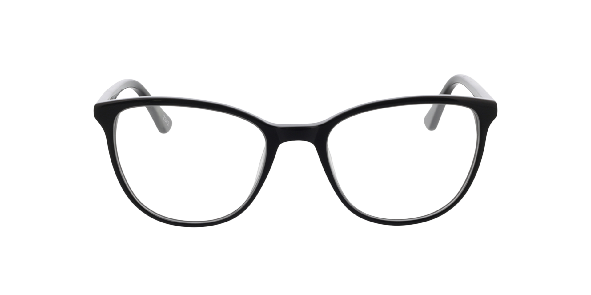 Waverly Zwart AcetaatEyeglass Frames van B24, Vooraanzicht