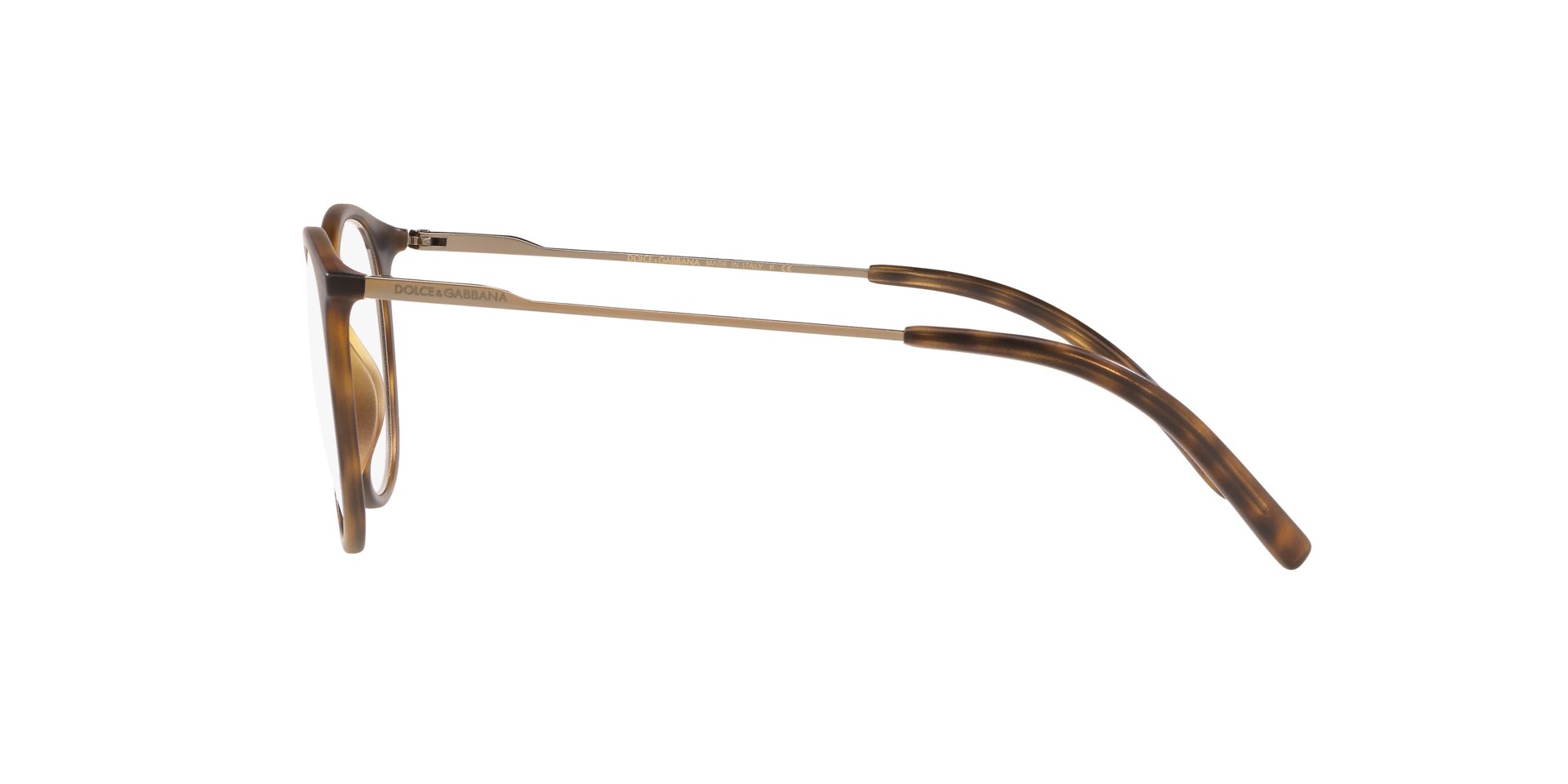 DG5031 Mat Havana KunststofEyeglass Frames van B24, Zijaanzicht