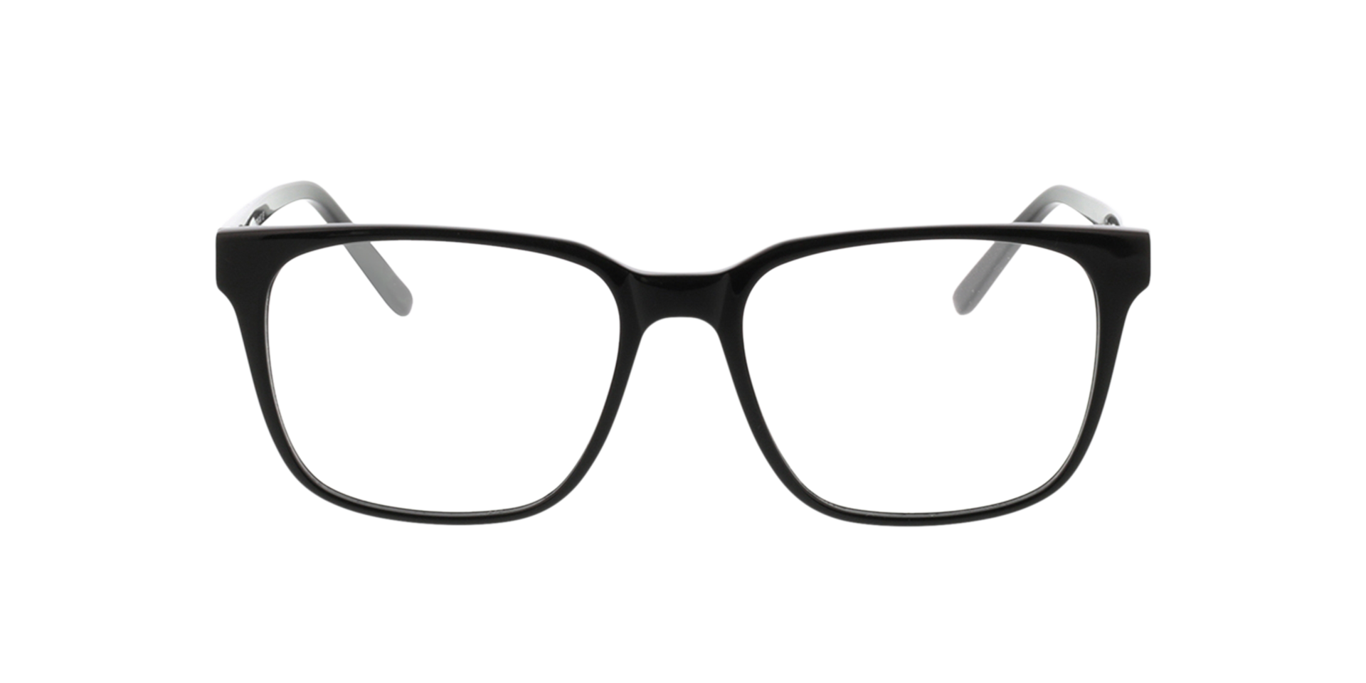 Woodstock Schwarz AcetatEyeglass Frames von B24, Vorderansicht