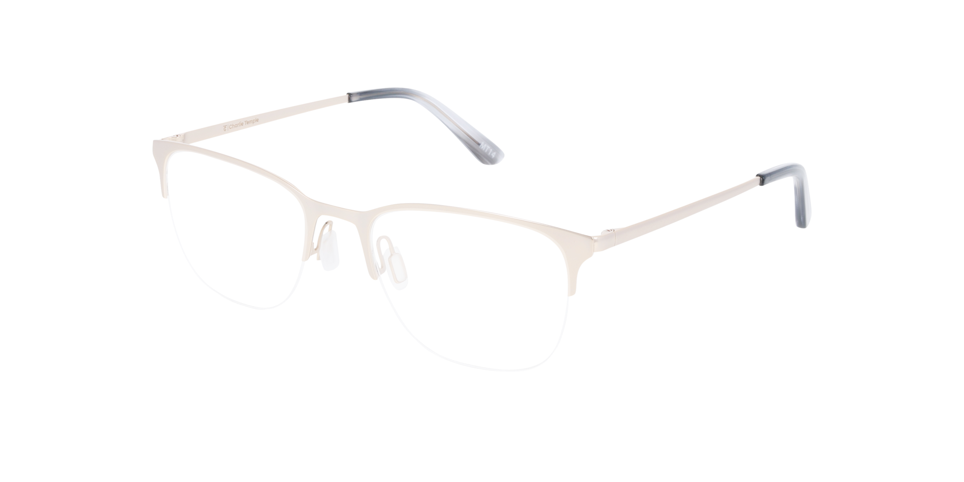Arlo Gold Metal MetaalEyeglass Frames van B24, Hoekweergave