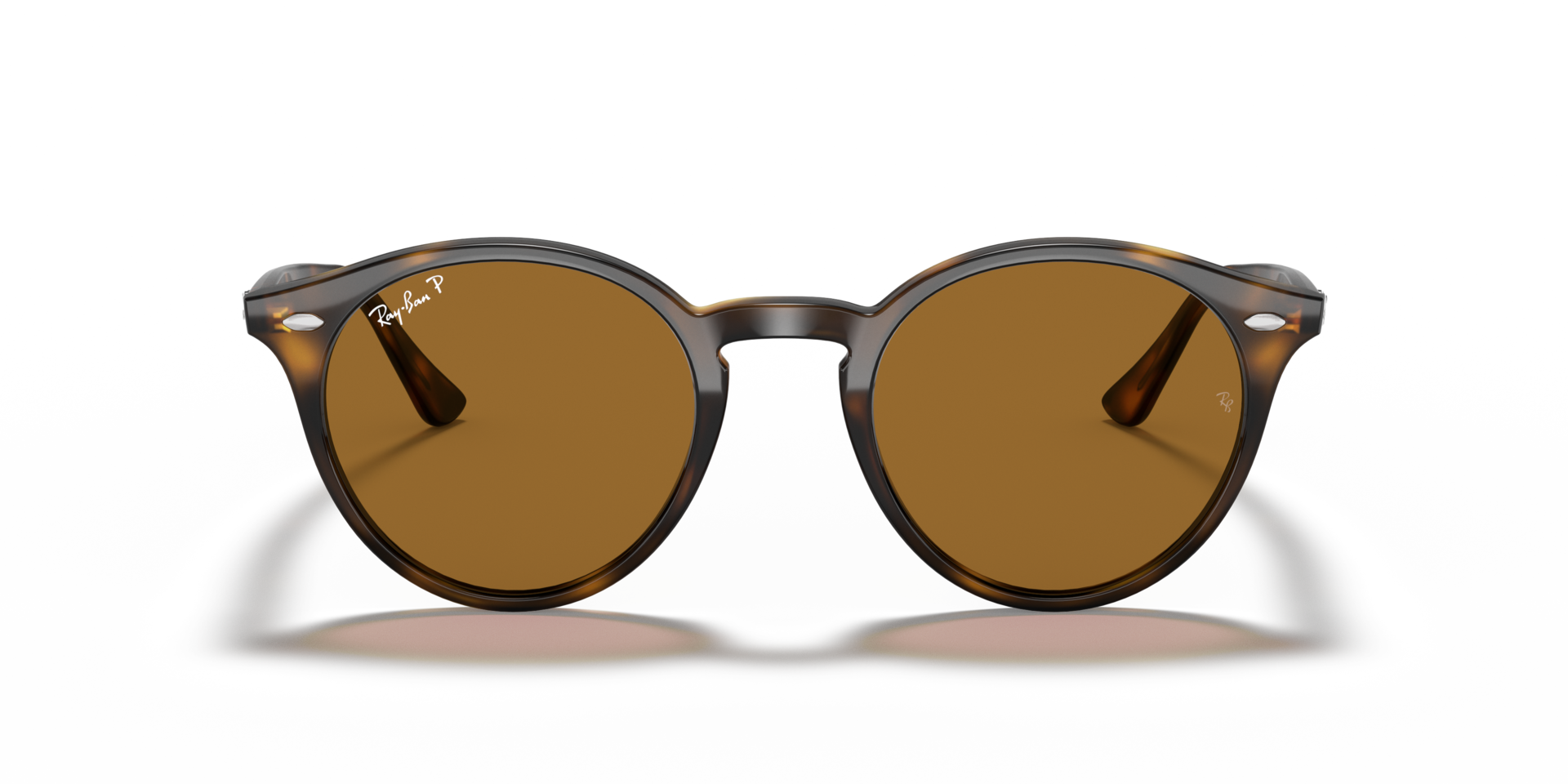 RB2180 Licht Havana KunststofSunglass Frames van B24, Vooraanzicht