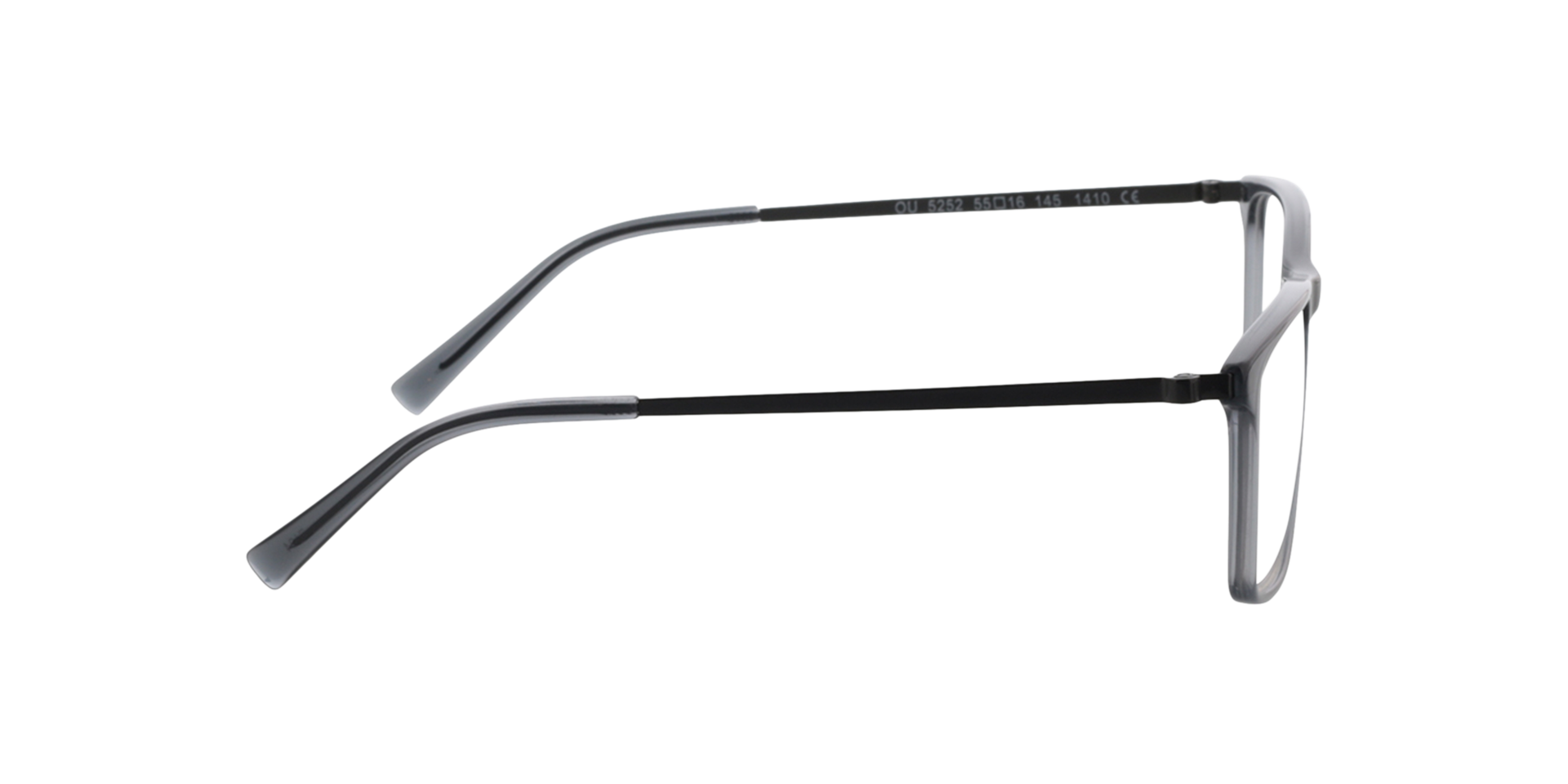 Perry Kristal grijs  &  mat donkergroen AcetaatEyeglass Frames van B24, Zijaanzicht