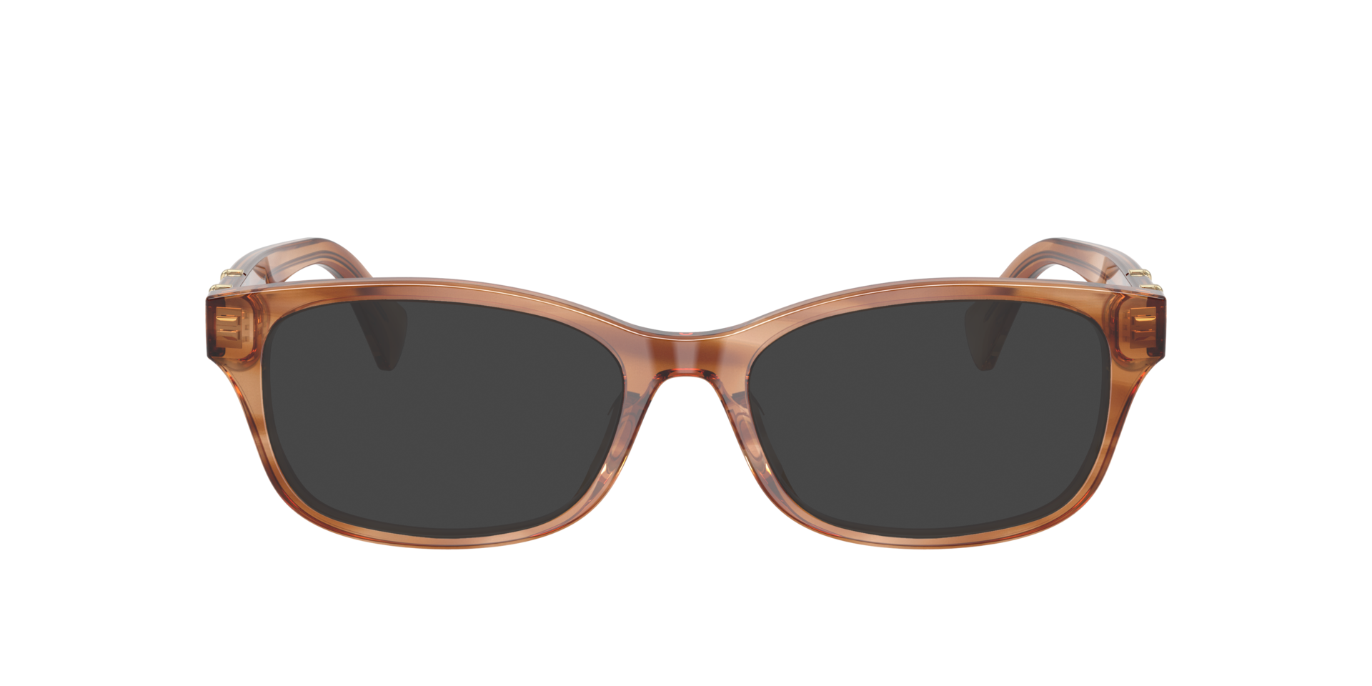 RA7201U Braun gestreift AcetatEyeglass Frames von B24, mit getönten Gläsern