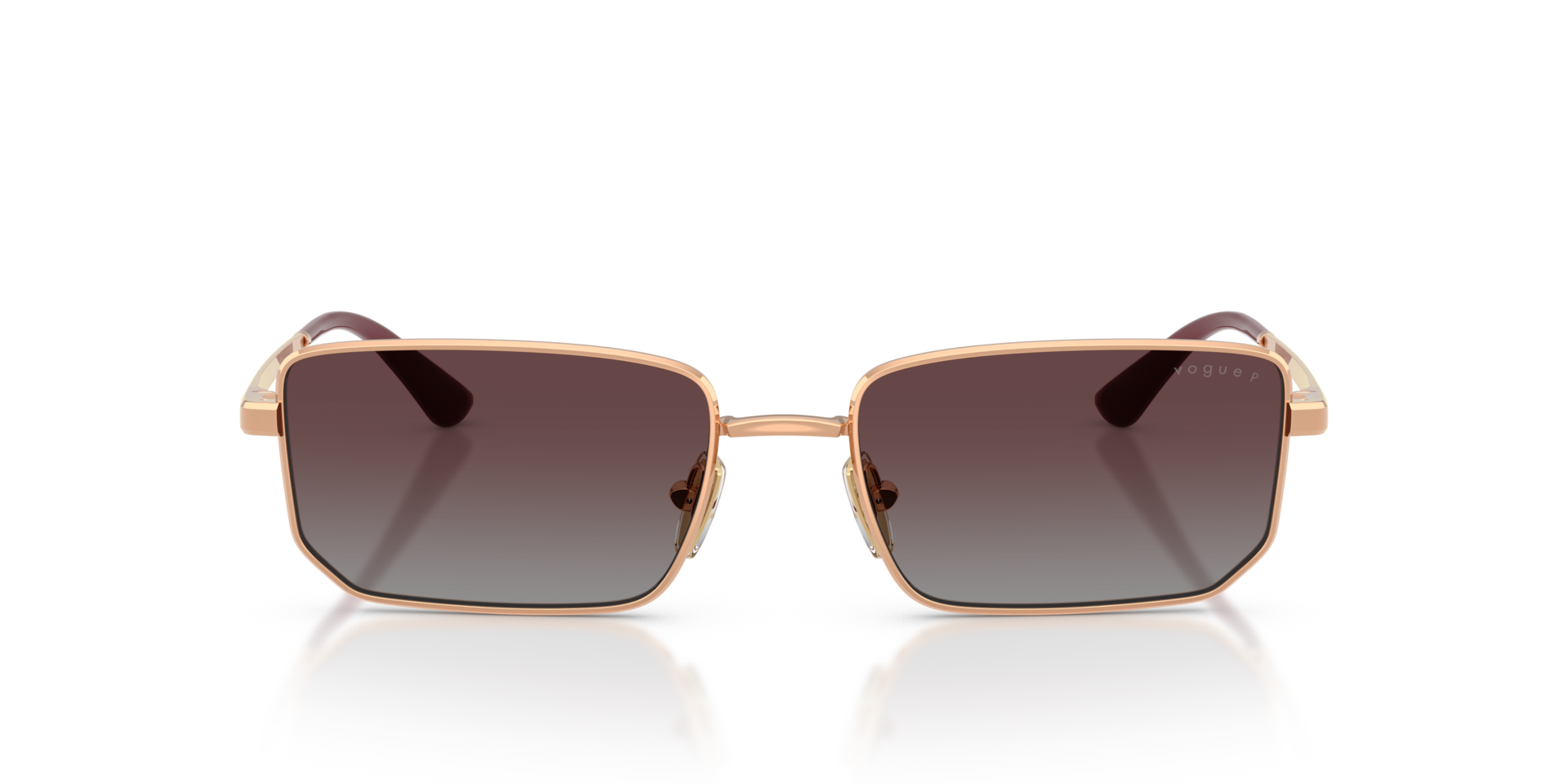 VO4352S Roségoud MetaalSunglass Frames van B24, Vooraanzicht