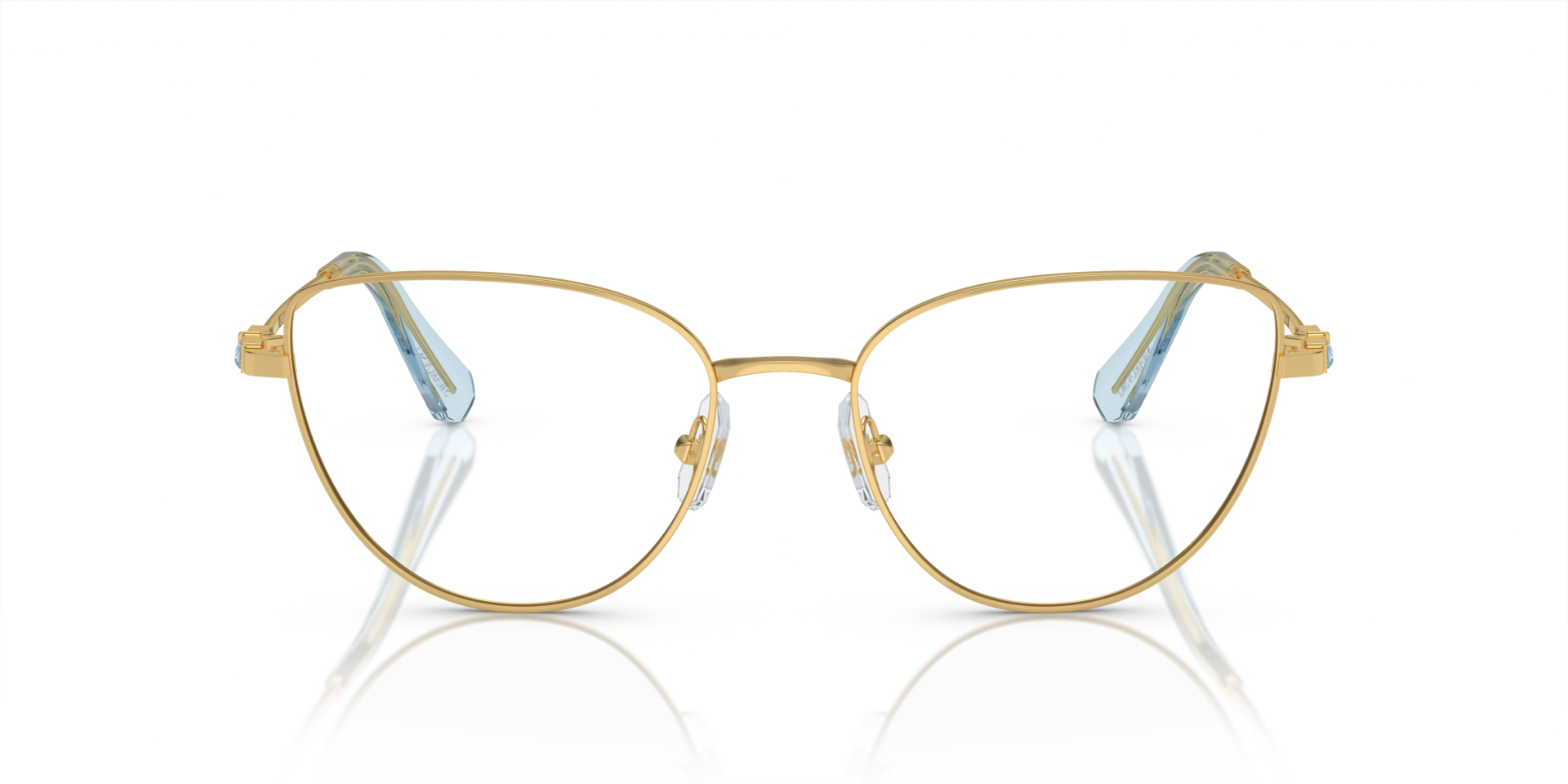 SK1007 Gold MetallEyeglass Frames von B24, Vorderansicht