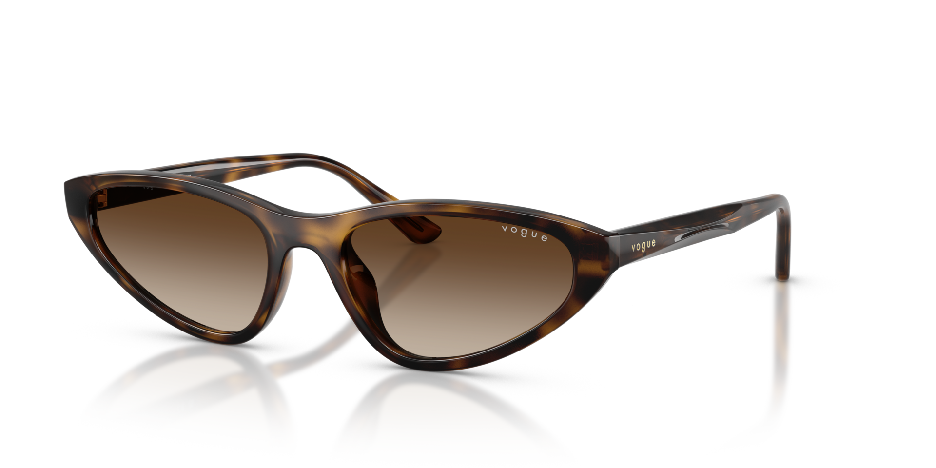 VO5726SU Dunkelhavana KunststoffSunglass Frames von B24, Dreiviertelansicht