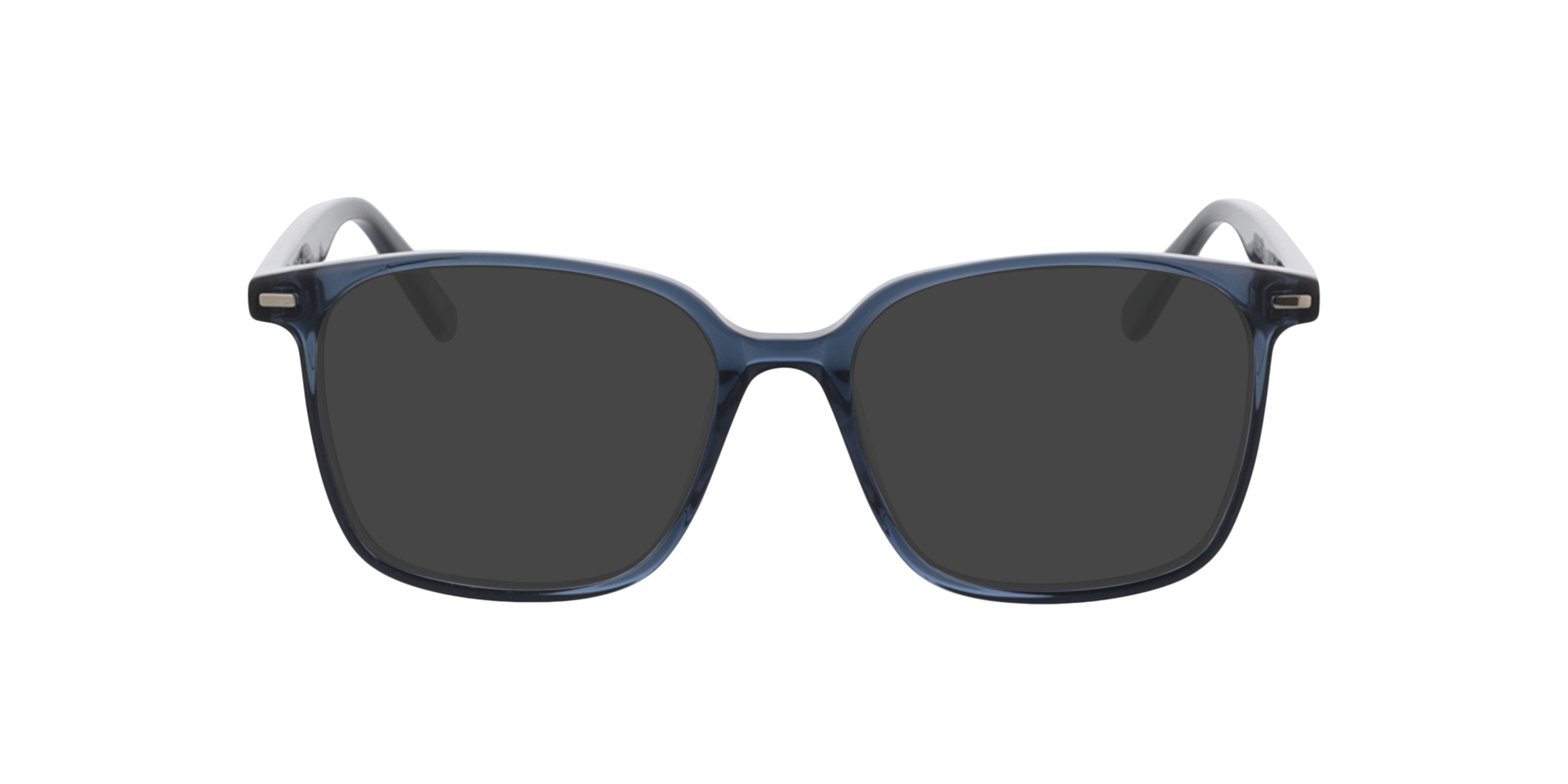 Taylor Crystal Blue Grey  &  Silver AcetatEyeglass Frames von B24, mit getönten Gläsern