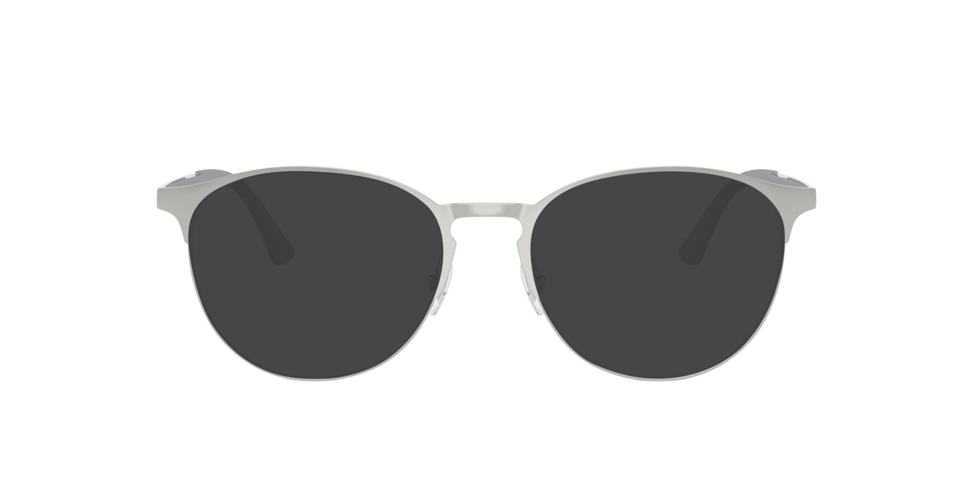 RB6375 Silver On Silver MetaalEyeglass Frames van B24, met getinte lenzen