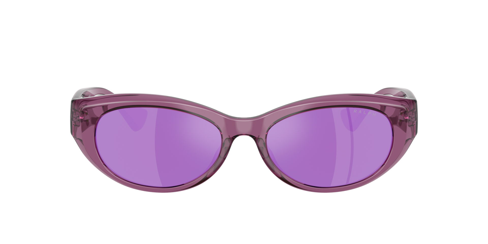 RA5327U Shiny Transparent Violet KunststoffSunglass Frames von B24, mit getönten Gläsern