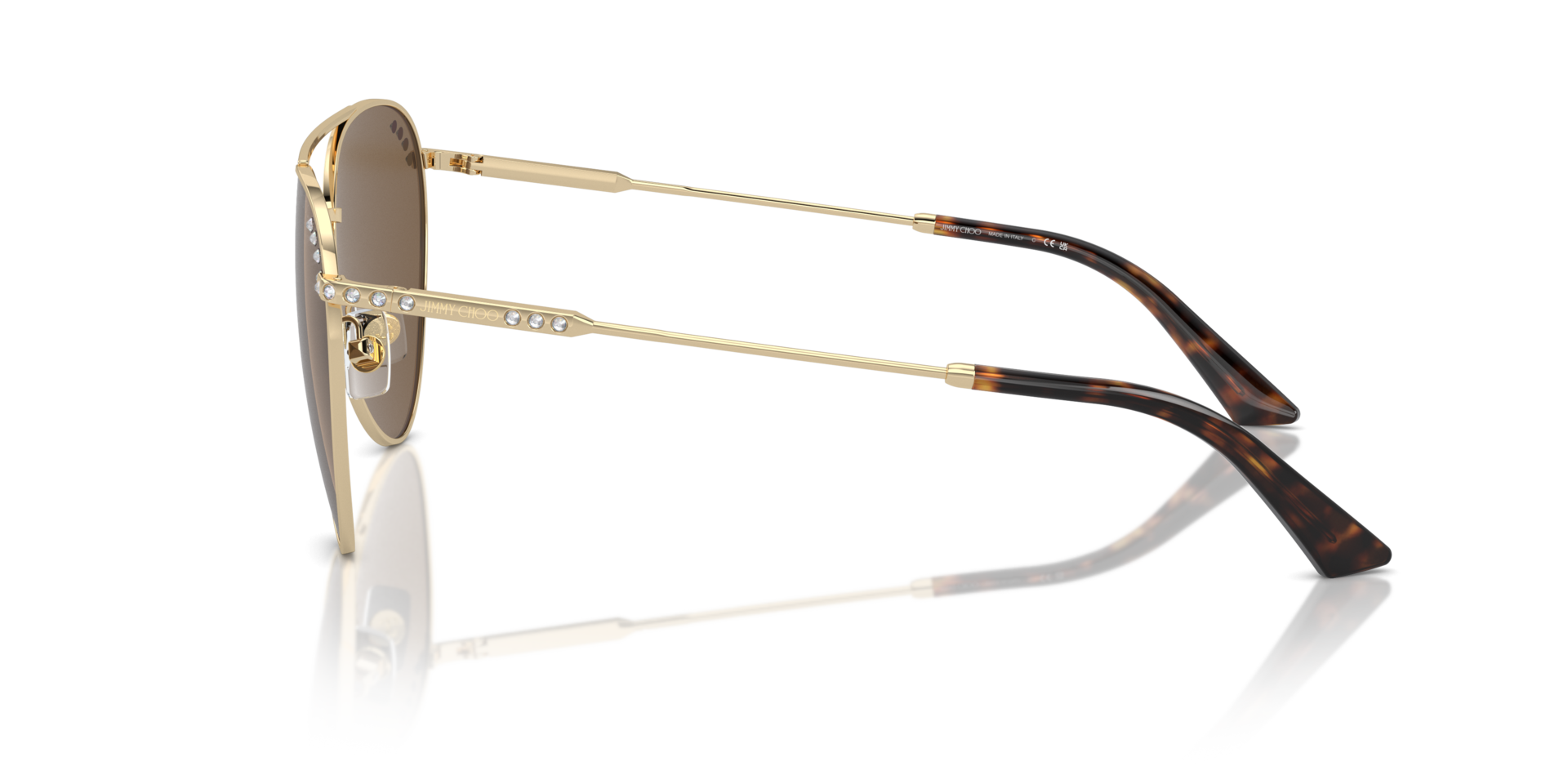 JC4002B Hellgold MetallSunglass Frames von B24, Seitenansicht