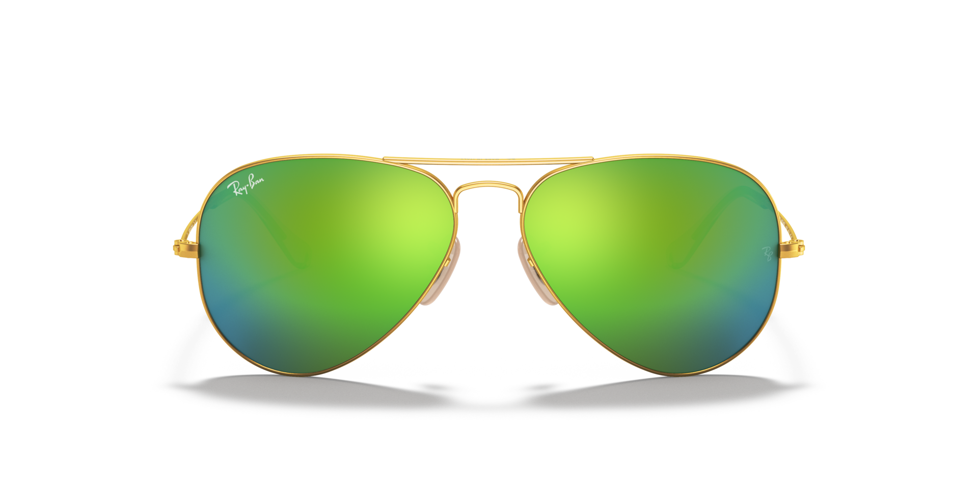 RB3025 Gold MetallSunglass Frames von B24, Vorderansicht