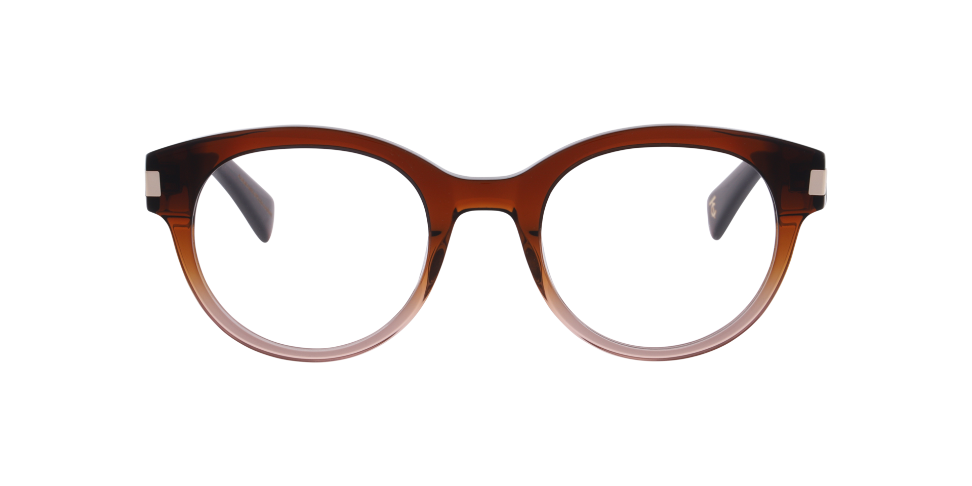 Romy Gradient Crystal Brown AcetatEyeglass Frames von B24, Vorderansicht