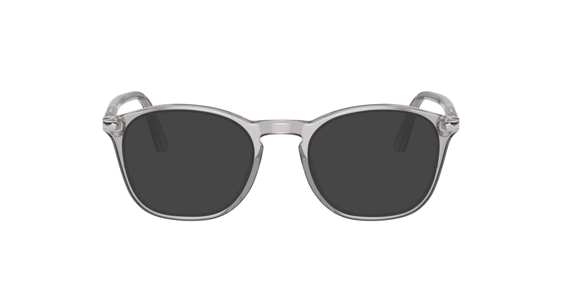 PO3007V Transparant grijs AcetaatEyeglass Frames van B24, met getinte lenzen