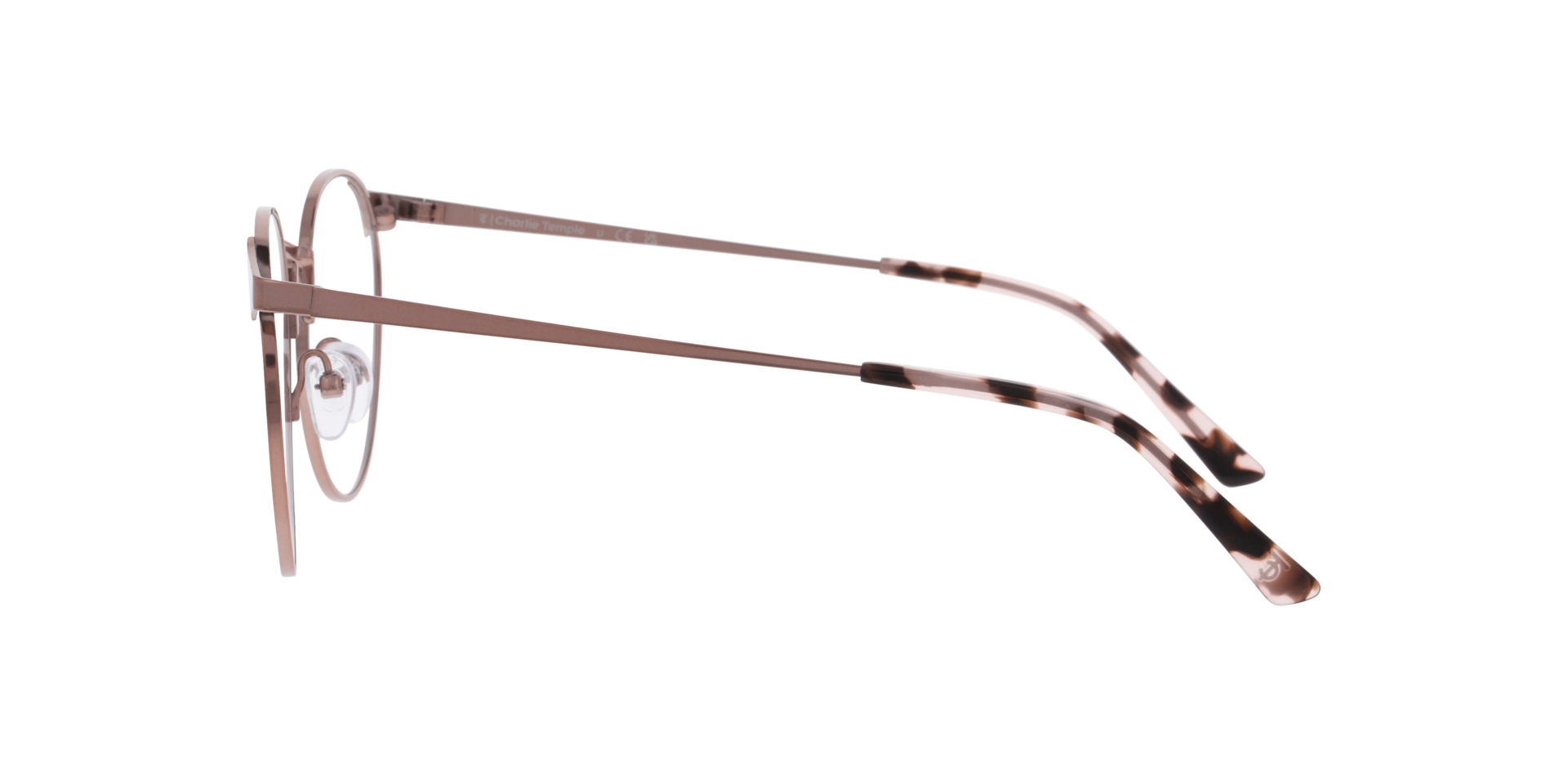 Mythos Rotgold TitanEyeglass Frames von B24, Seitenansicht
