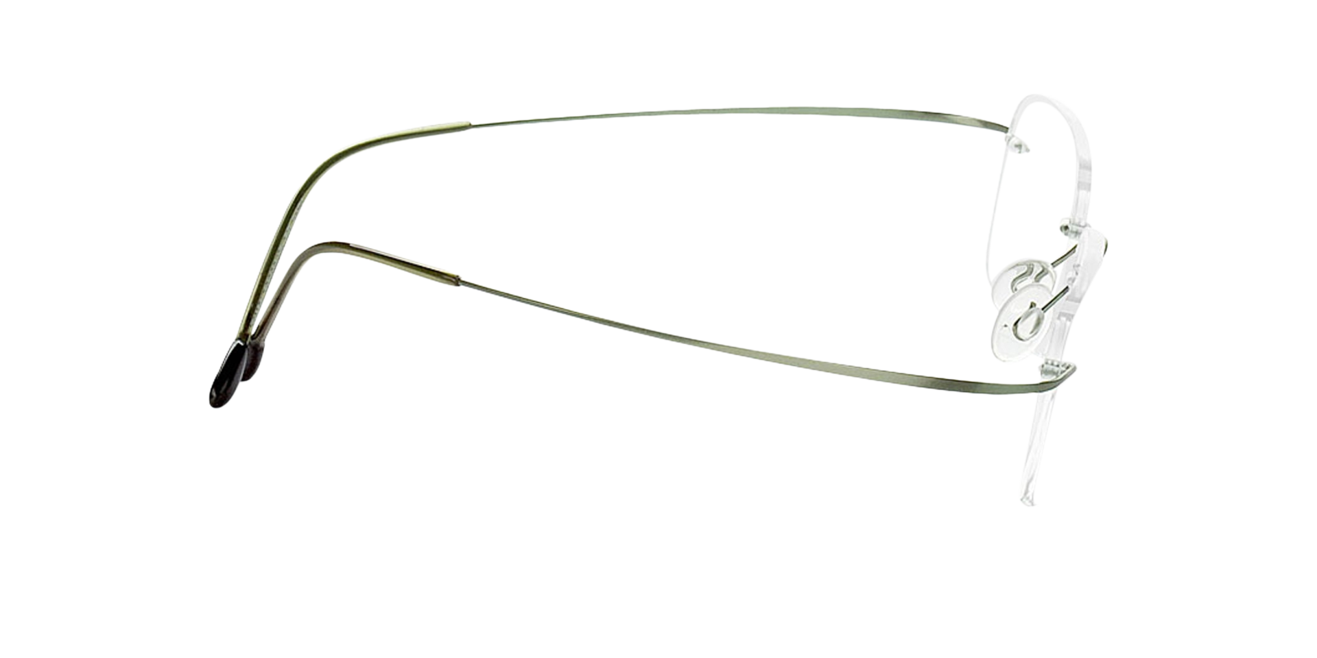 Mackay Groen TitaanEyeglass Frames van B24, Zijaanzicht