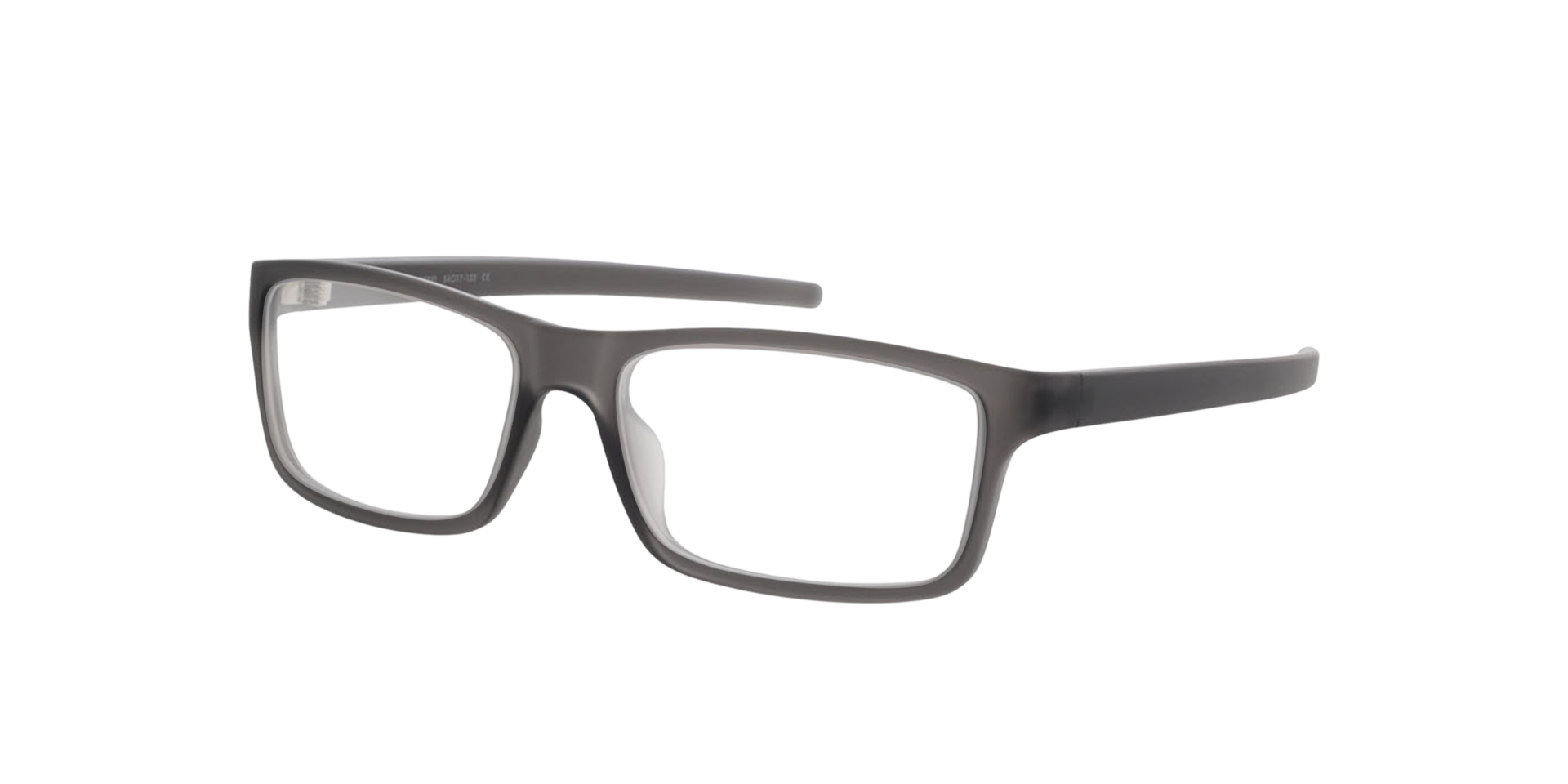 Nador Grijs KunststofEyeglass Frames van B24, Hoekweergave