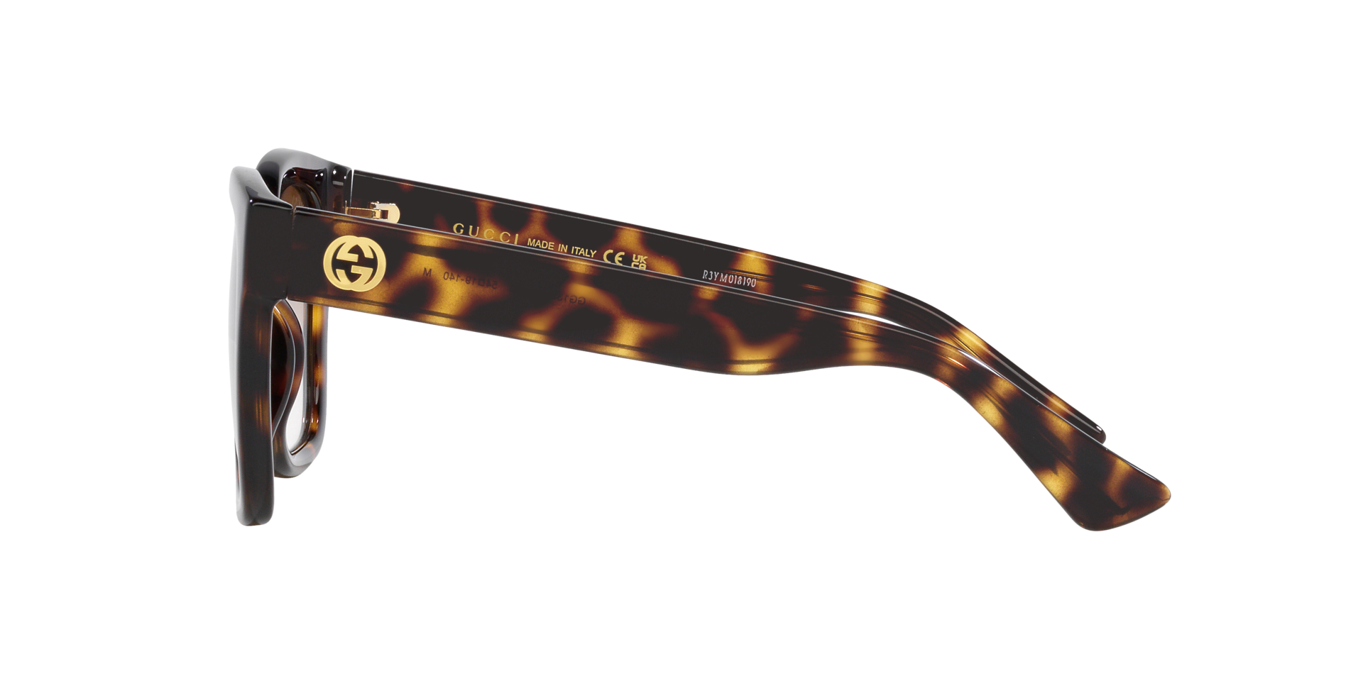 GG1338S Brown Light KunststofSunglass Frames van B24, Zijaanzicht