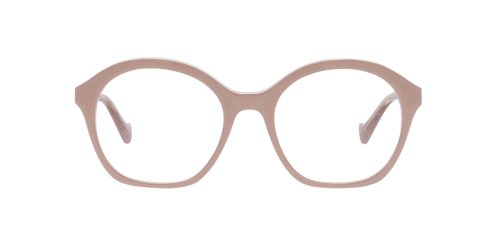Kobe Pink & Crystal AcetatEyeglass Frames von B24, Vorderansicht