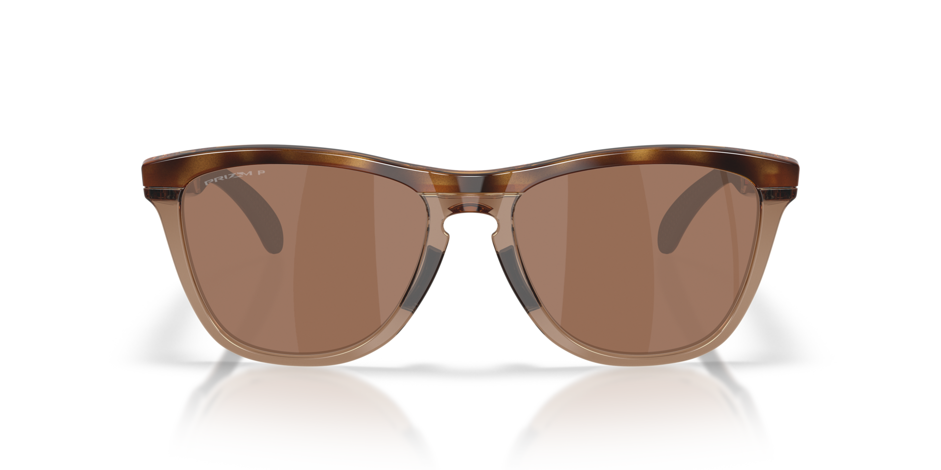 Frogskins™ Range XL Brown Tortoise & Brown Smoke KunststofSunglass Frames van B24, Vooraanzicht
