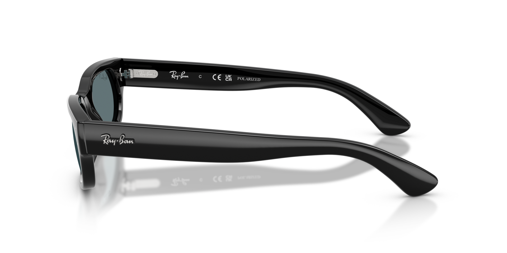 RB2236 Zwart KunststofSunglass Frames van B24, Zijaanzicht