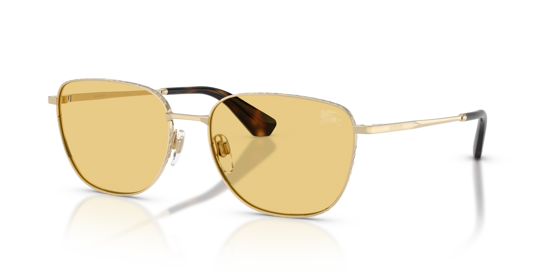 BE3171 Lichtgoud MetaalSunglass Frames van B24, Hoekweergave
