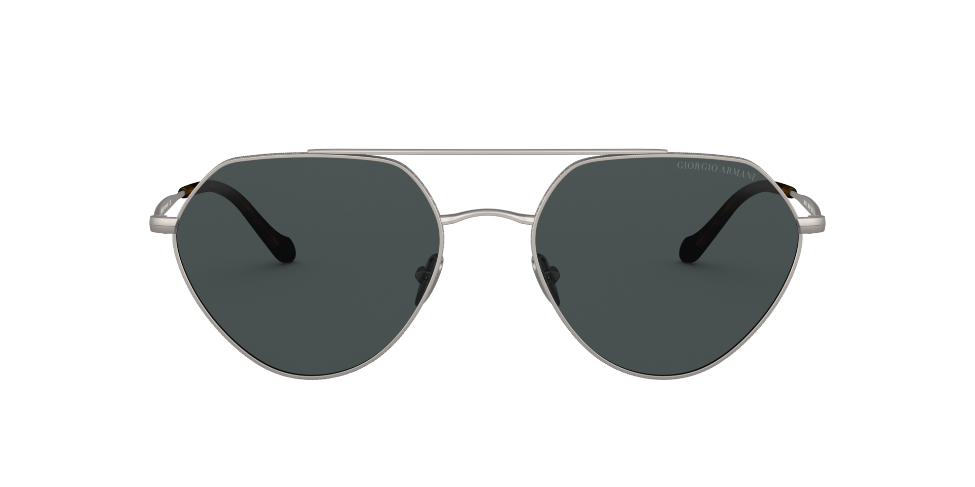 AR6111 Mat Staalgrijs MetaalSunglass Frames van B24, Vooraanzicht