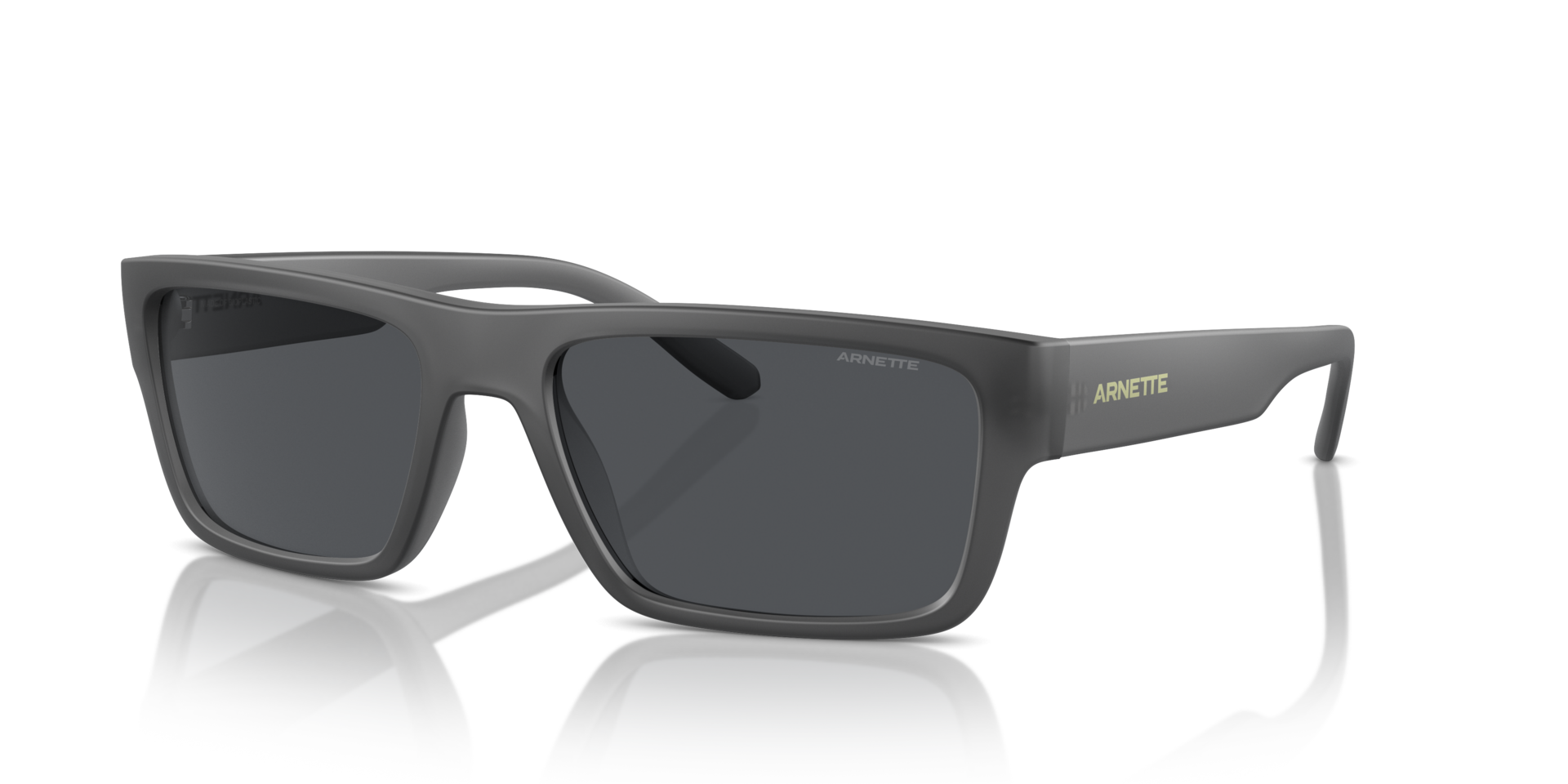AN4338 Frosted Grey KunststofSunglass Frames van B24, Hoekweergave