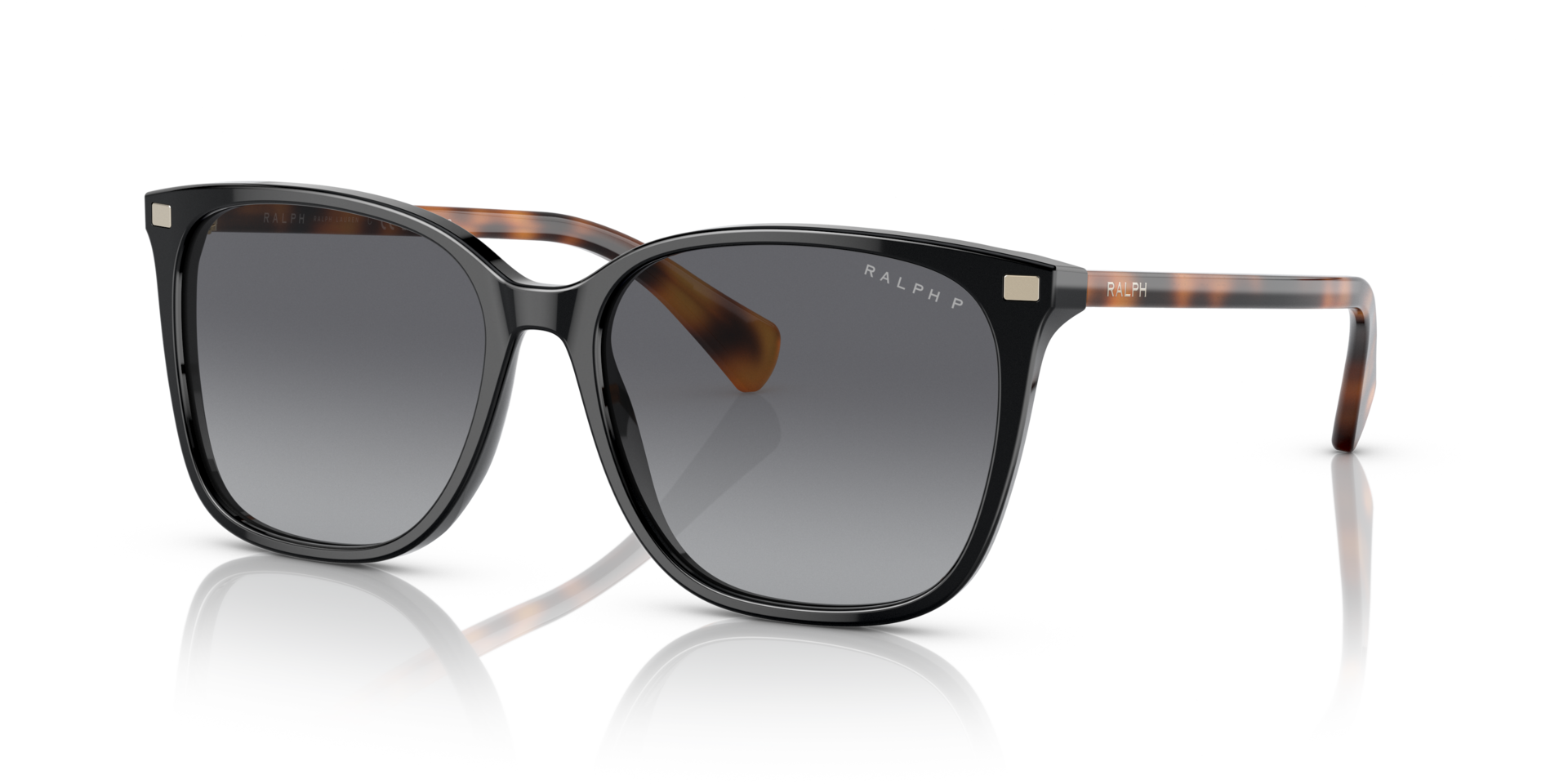 RA5293 Glanzend zwart AcetaatSunglass Frames van B24, Hoekweergave