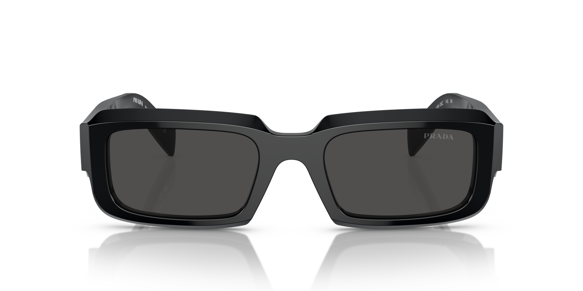 PR 27ZS Schwarz AcetatSunglass Frames von B24, Vorderansicht