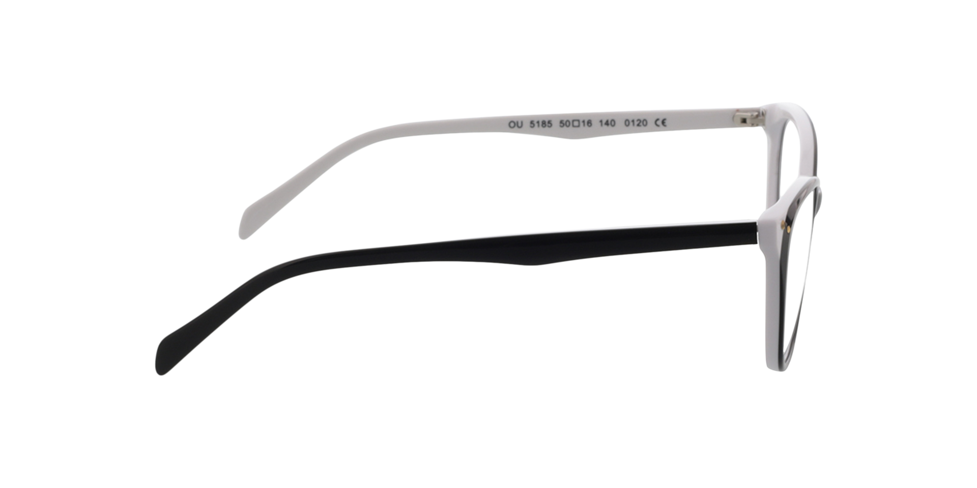 Megan Bilayer Black  &  White AcetatEyeglass Frames von B24, Seitenansicht
