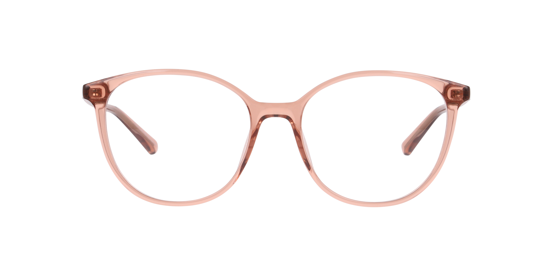 Riga Crystal Brown & Pink KunststoffEyeglass Frames von B24, Vorderansicht