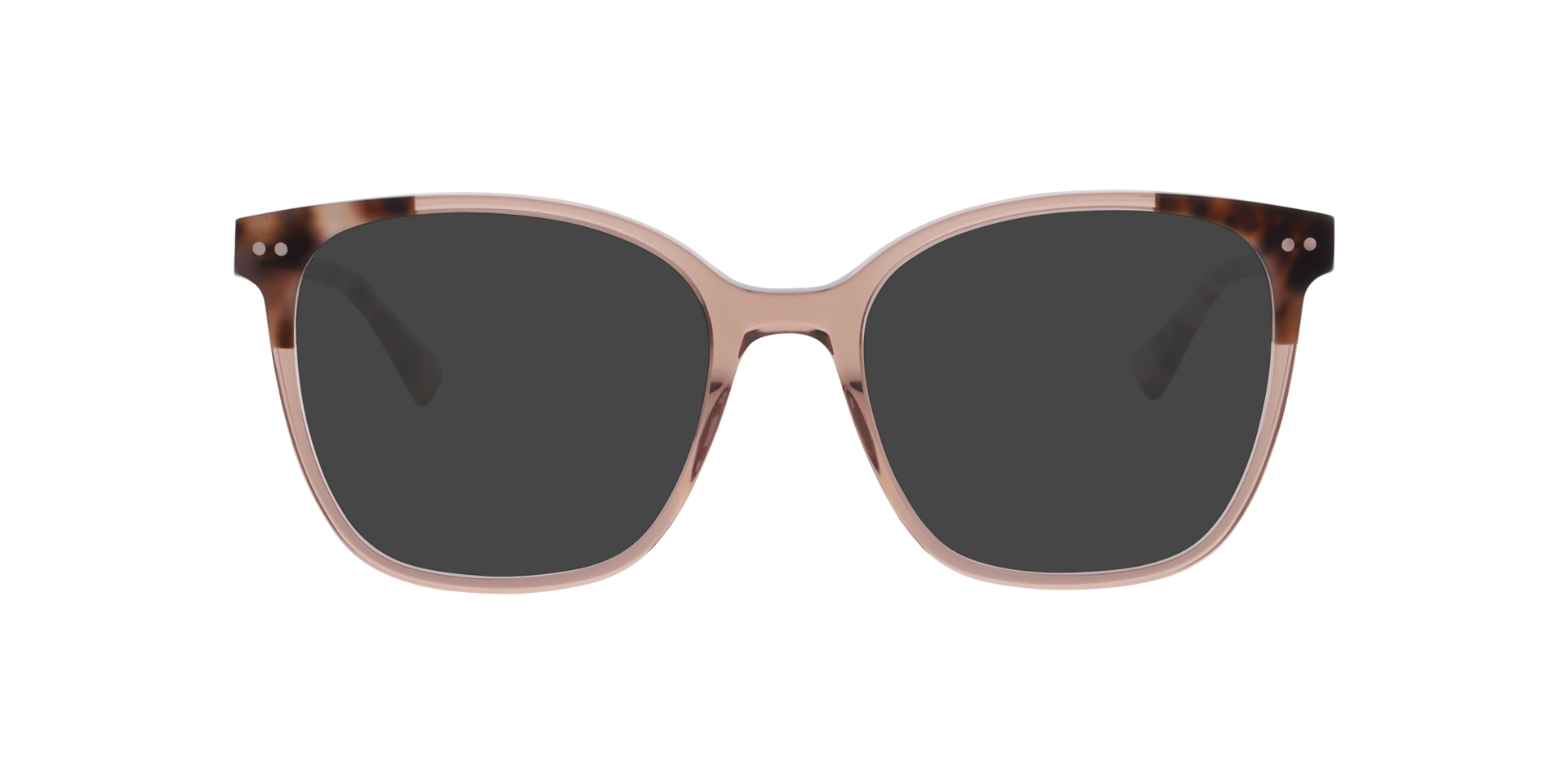 Olne Havana On Crystal Light Brown AcetatEyeglass Frames von B24, mit getönten Gläsern