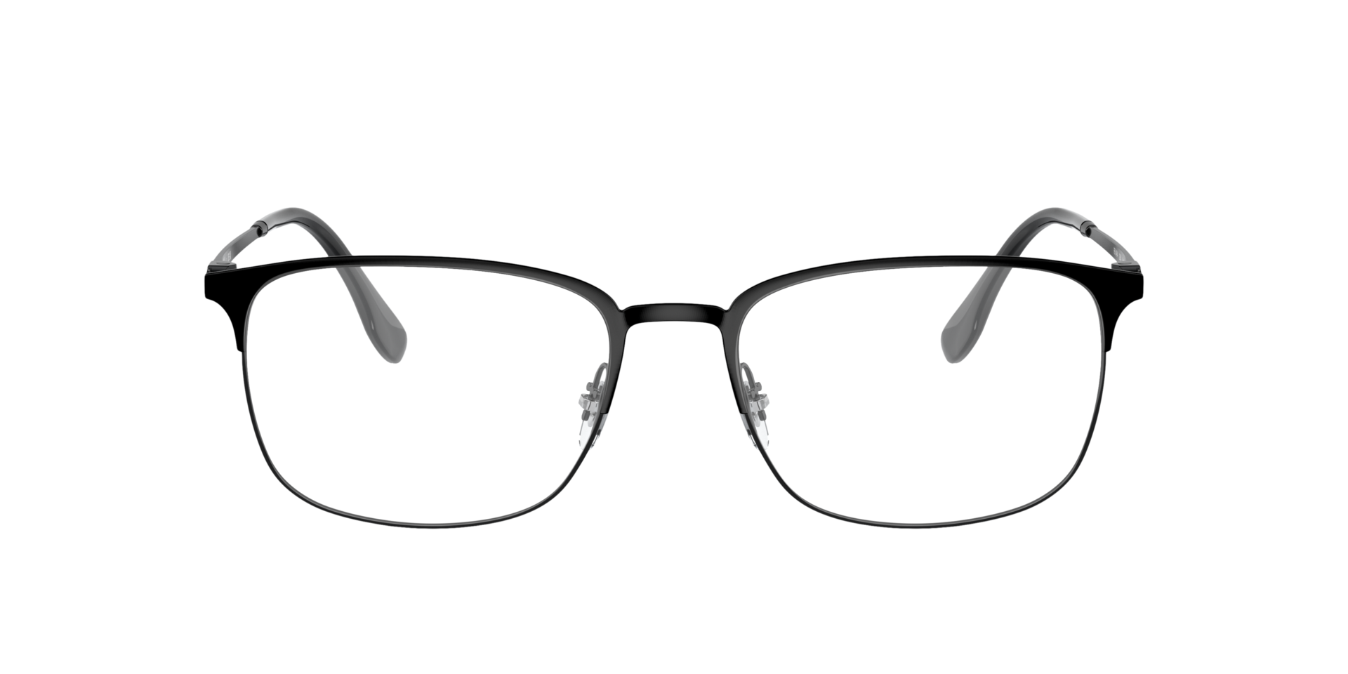 RB6494 Zwart MetaalEyeglass Frames van B24, Vooraanzicht