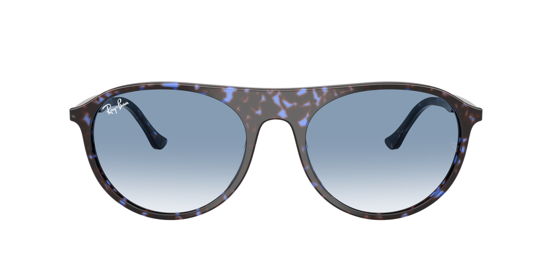 RB2215 Havana Blue Turtle AcetaatSunglass Frames van B24, met getinte lenzen