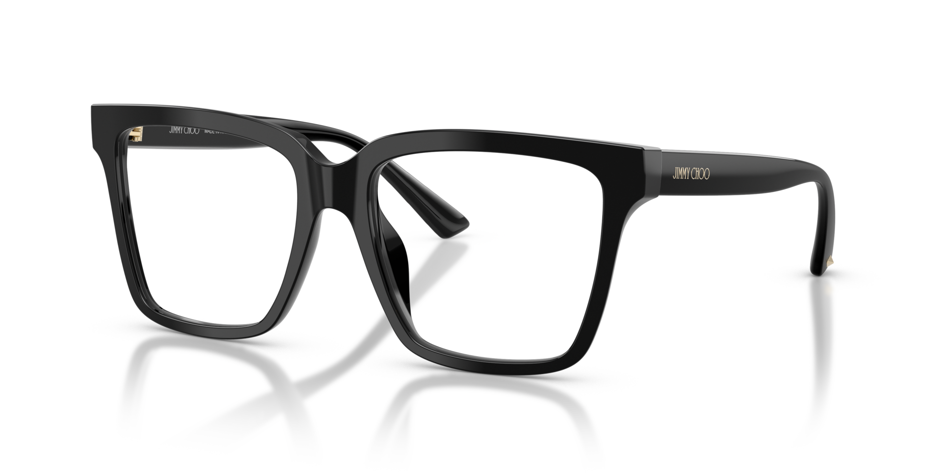 JC3040U Schwarz AcetatEyeglass Frames von B24, Dreiviertelansicht