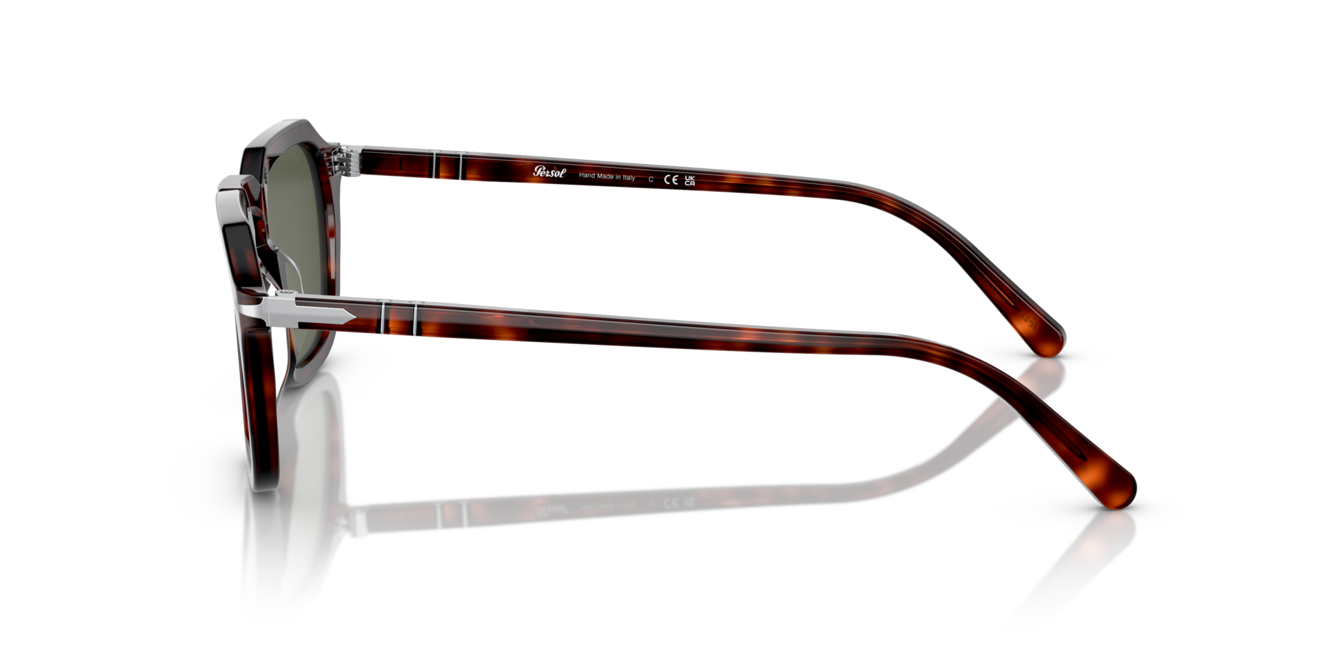 PO3292S Havana AcetatSunglass Frames von B24, Seitenansicht