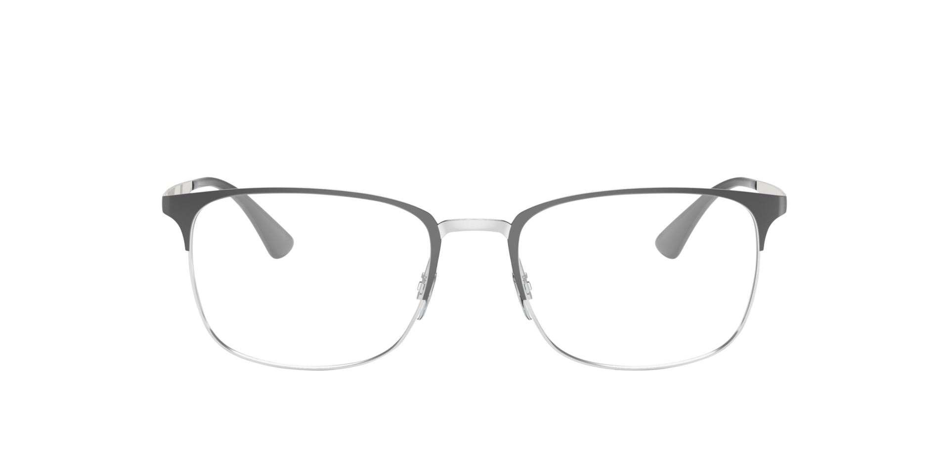 RB6421 Grijs op zilver MetaalEyeglass Frames van B24, Vooraanzicht