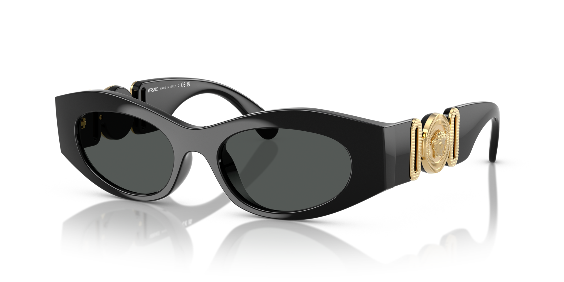 VE4480U Schwarz KunststoffSunglass Frames von B24, Dreiviertelansicht